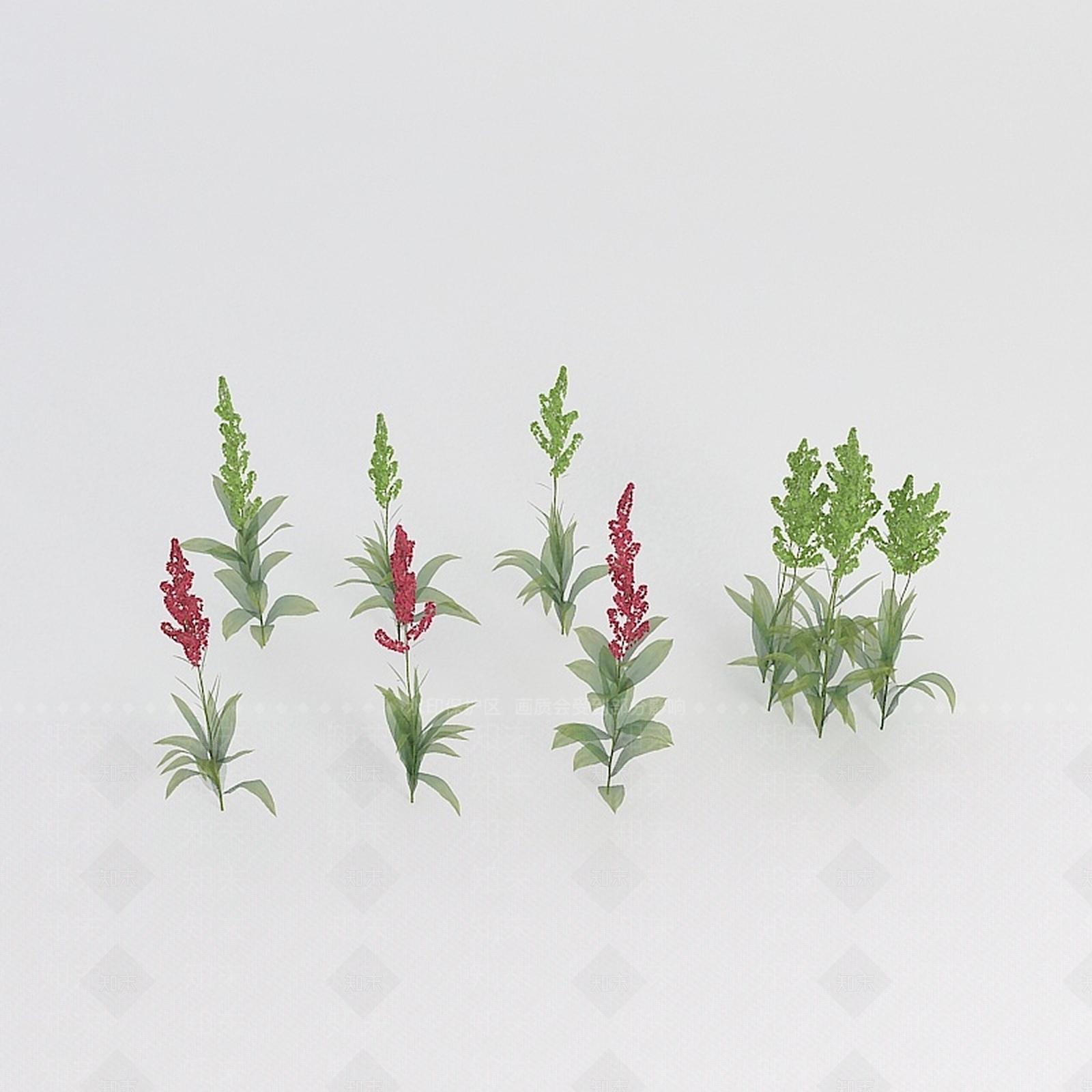 现代绿植3D模型下载【ID:1198674658】