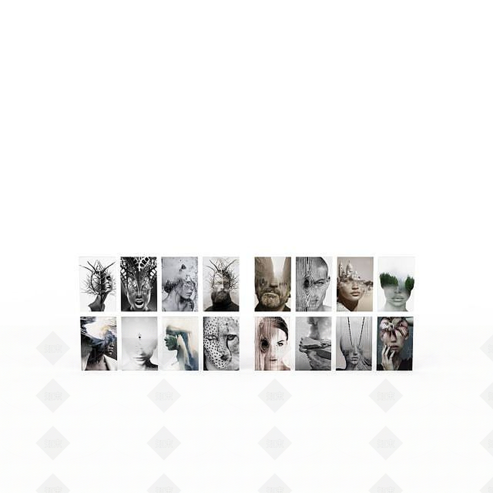 现代客厅装饰画3D模型下载【ID:1198677747】