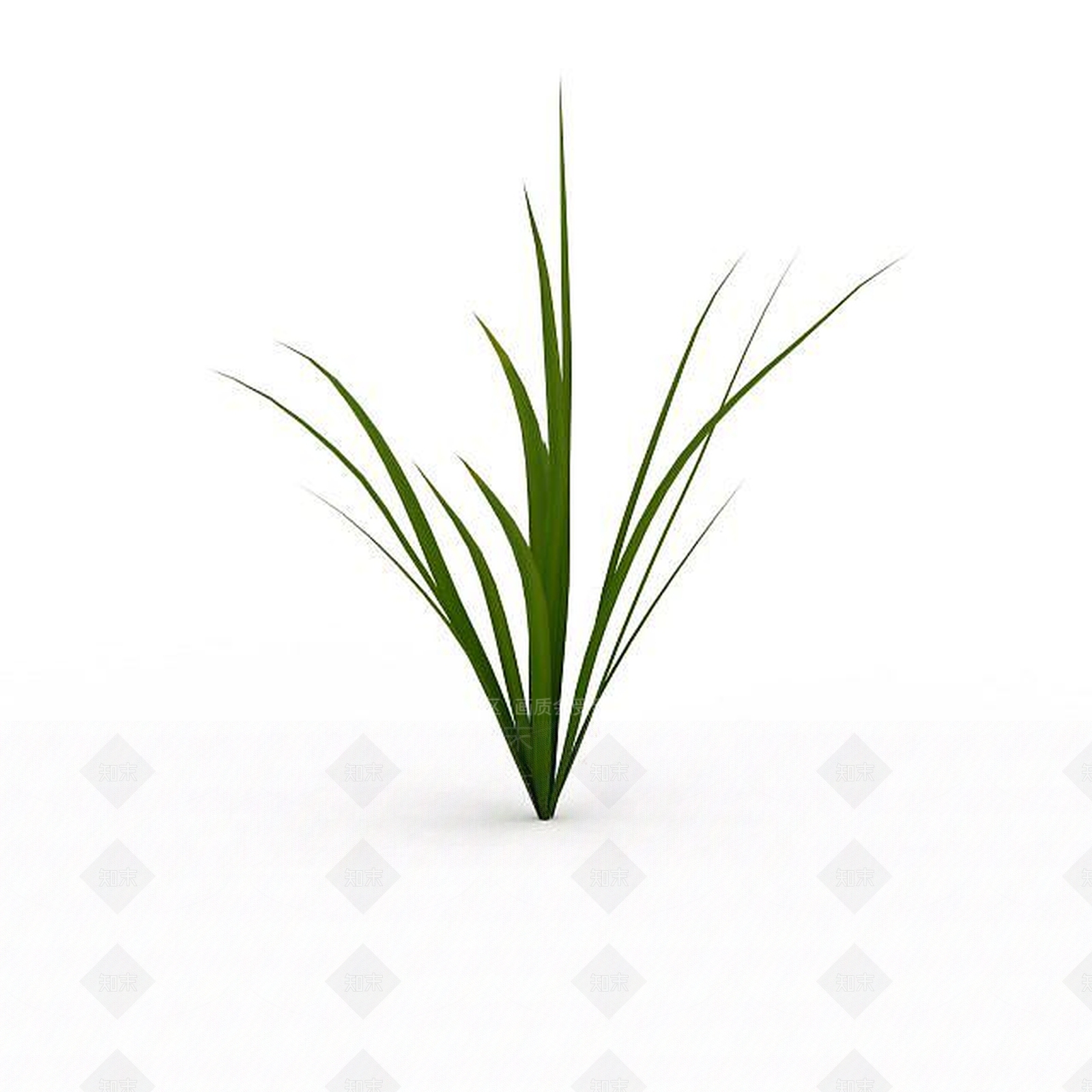 现代绿草3D模型下载【ID:1198678490】