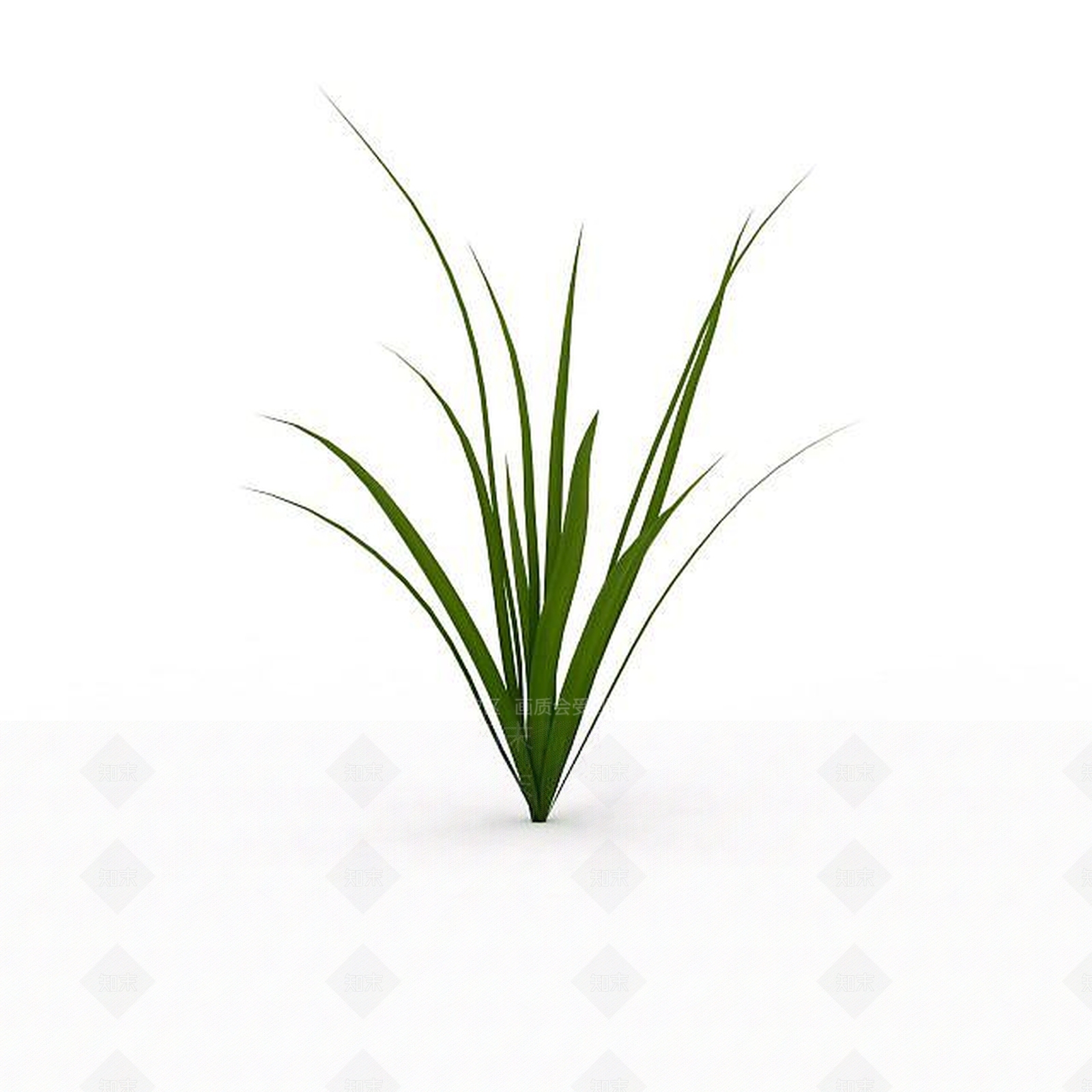 现代绿草3D模型下载【ID:1198678490】