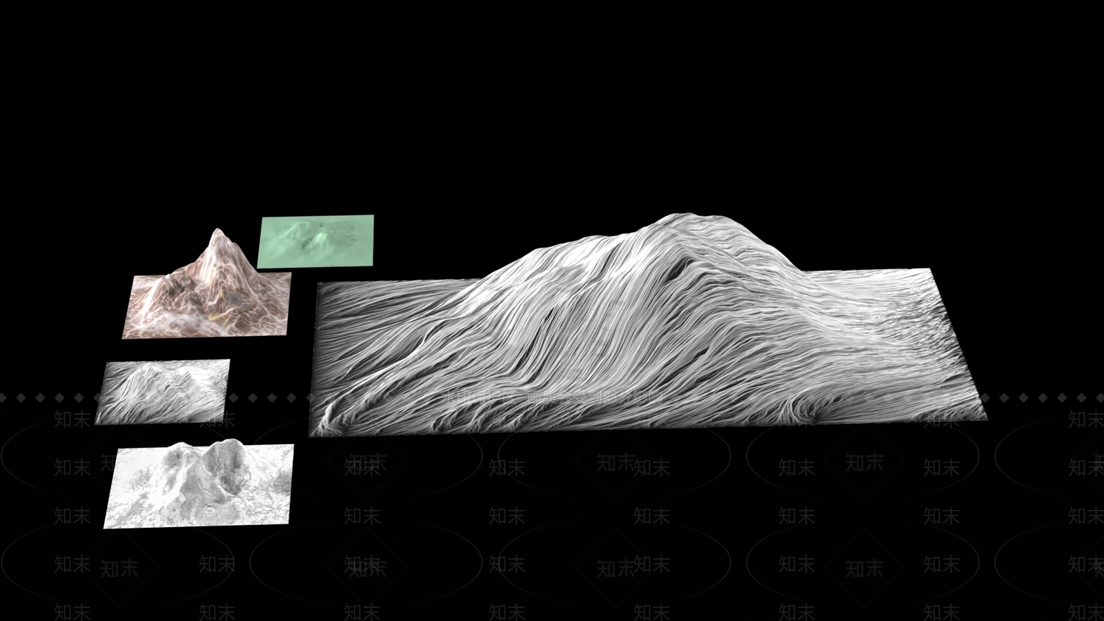 现代景观雕塑3D模型下载【ID:1198682490】