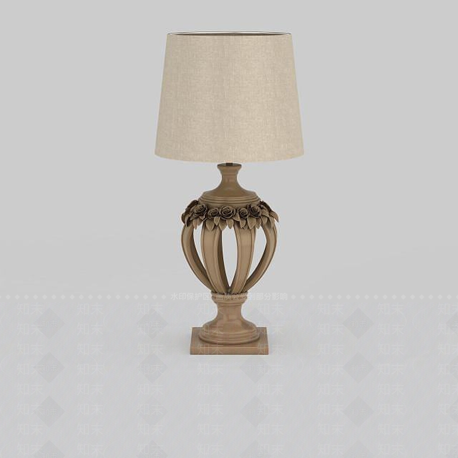 欧式古典欧式风格台灯3D模型下载【ID:1198685449】