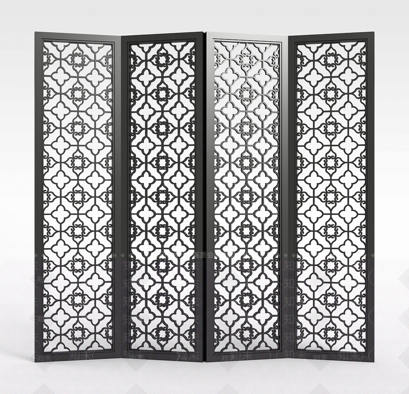 现代镂空屏风3D模型下载【ID:1198686427】