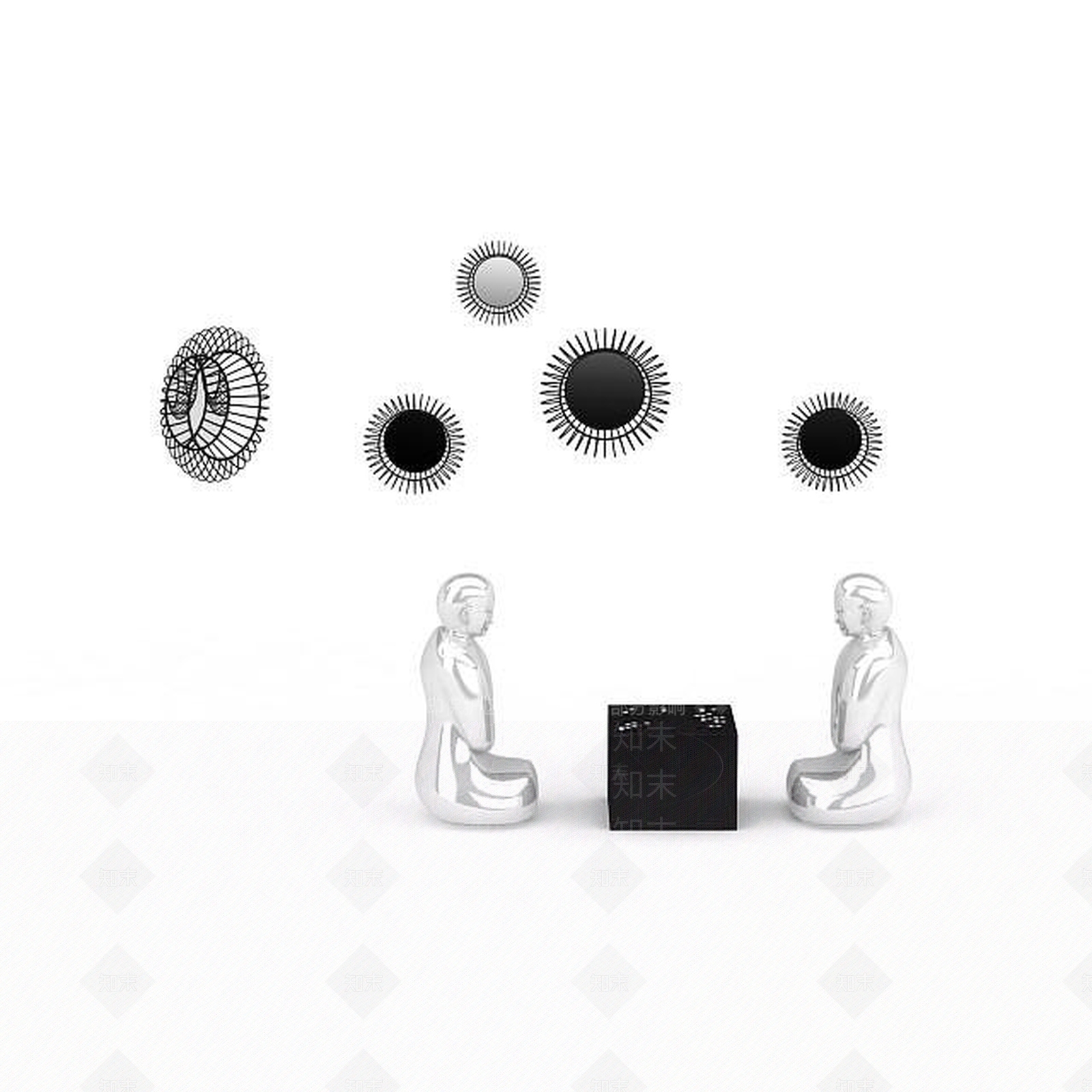 现代创意饰品3D模型下载【ID:1198686602】