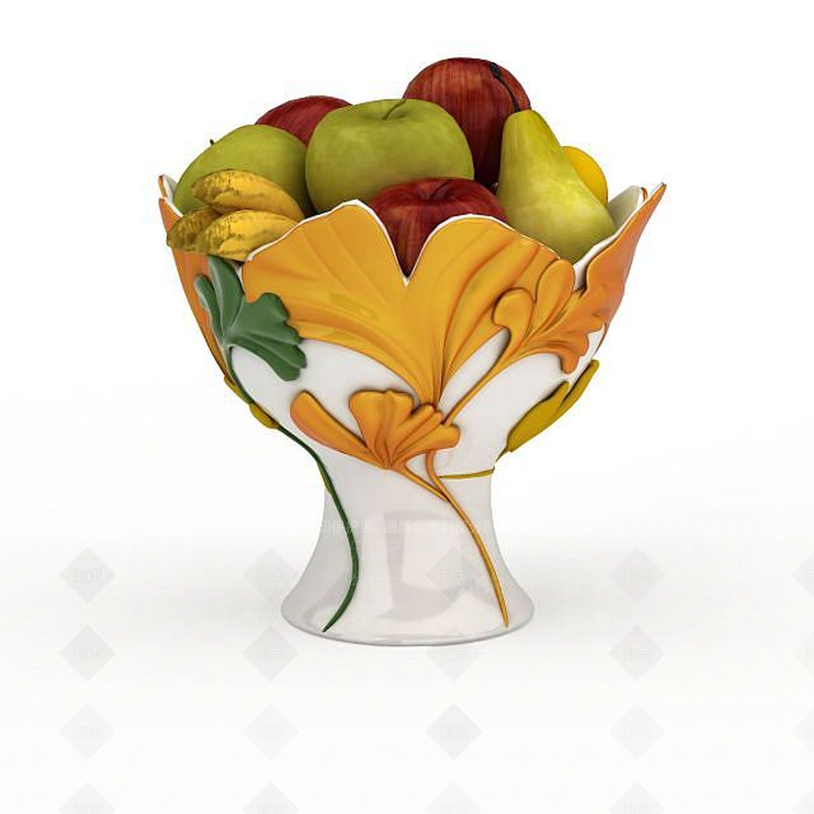 现代水果拼盘3D模型下载【ID:1198687393】