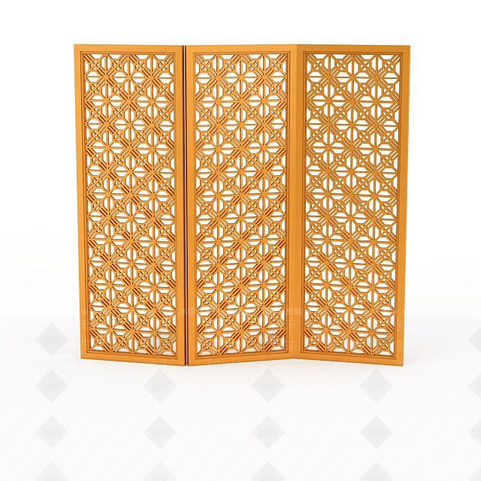 现代镂空雕花隔断3D模型下载【ID:1198687490】