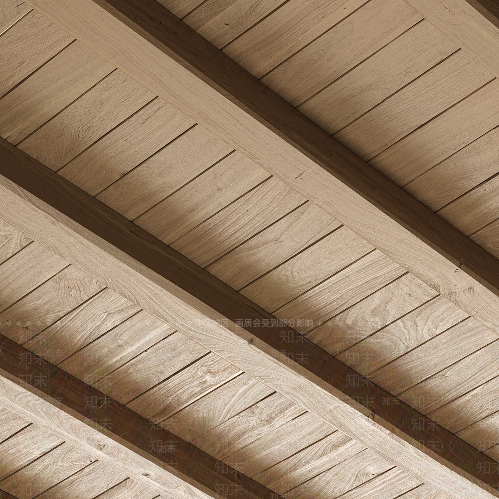 新中式原木吊顶3D模型下载【ID:1198688485】