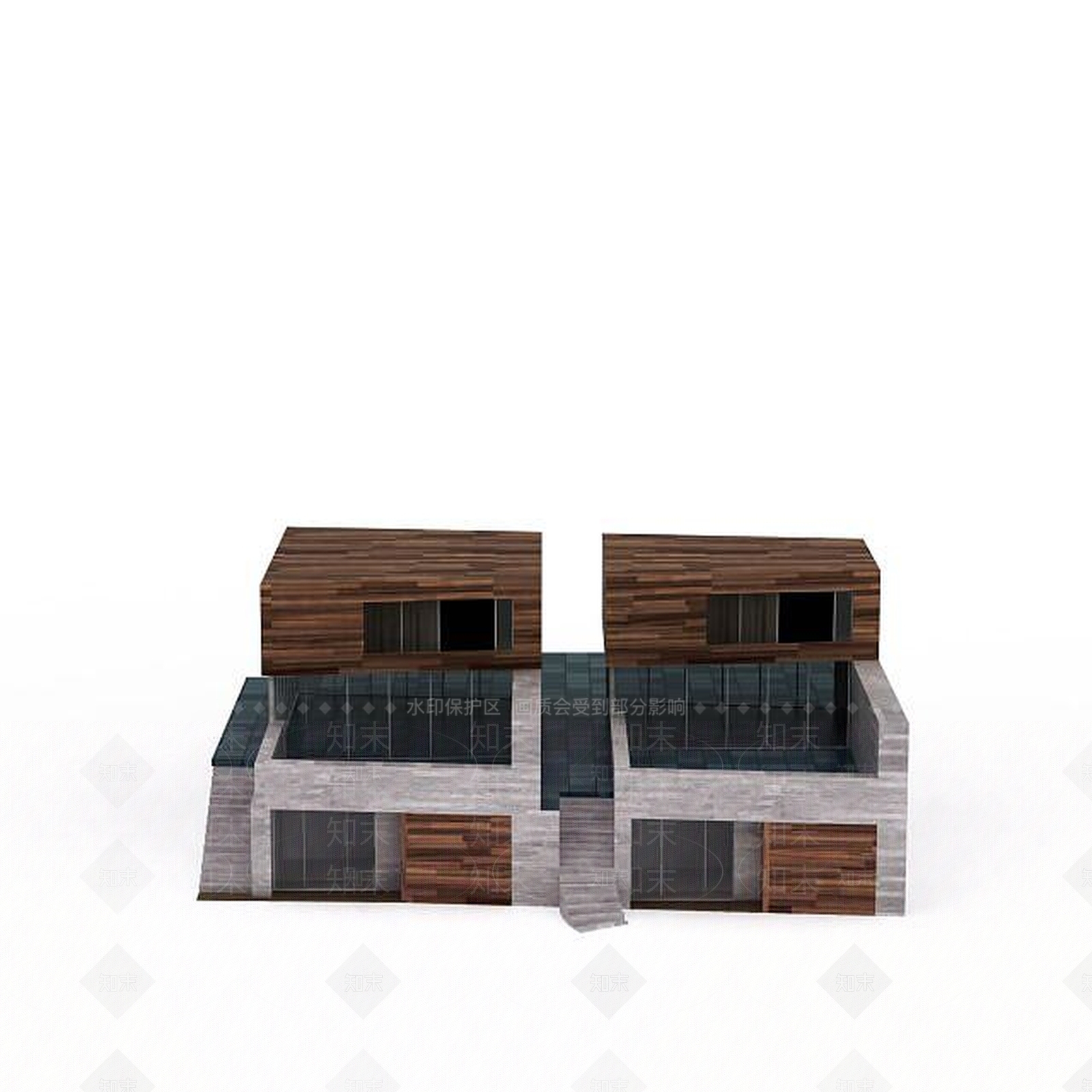现代房屋建筑3D模型下载【ID:1198690699】