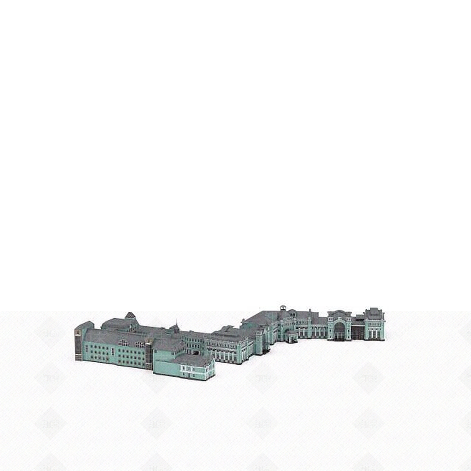 现代房屋建筑3D模型下载【ID:1198692101】
