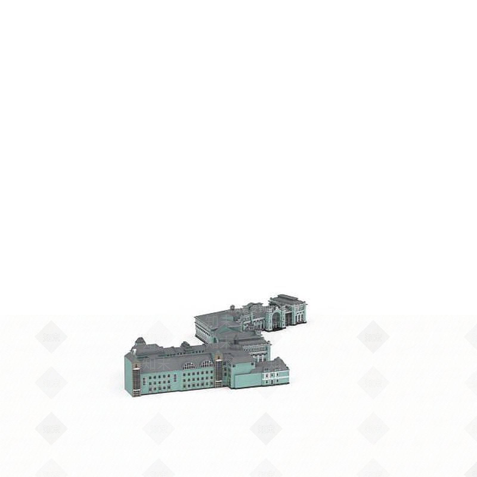 现代房屋建筑3D模型下载【ID:1198692101】