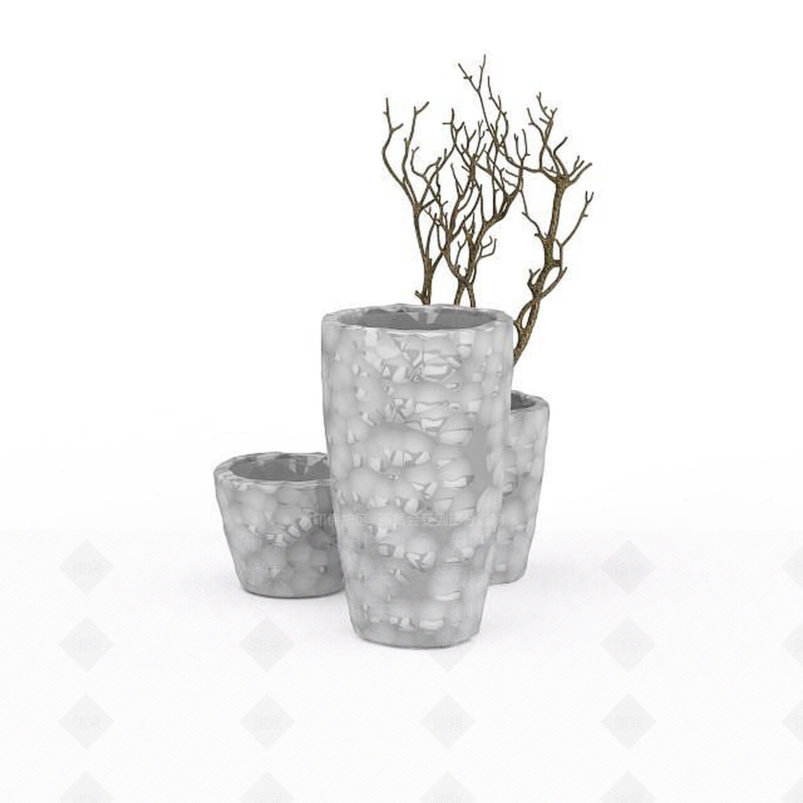 现代室内陈设品3D模型下载【ID:1198692911】