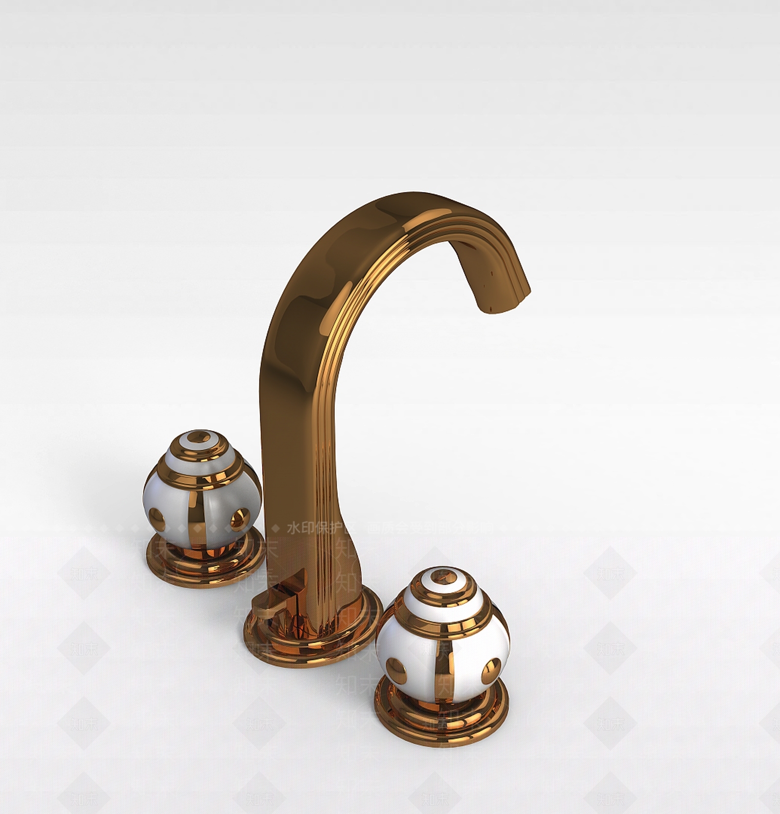 现代厨房水龙头3D模型下载【ID:1198693060】