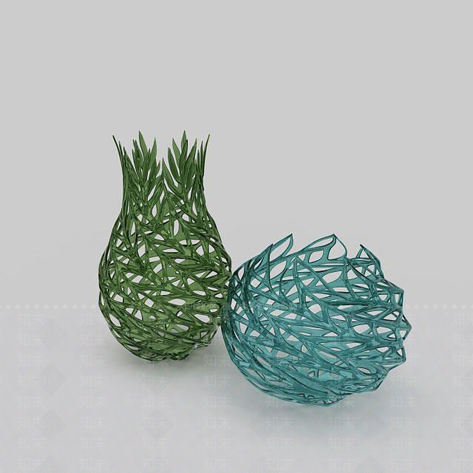现代异形玻璃装饰灯3D模型下载【ID:1198694318】