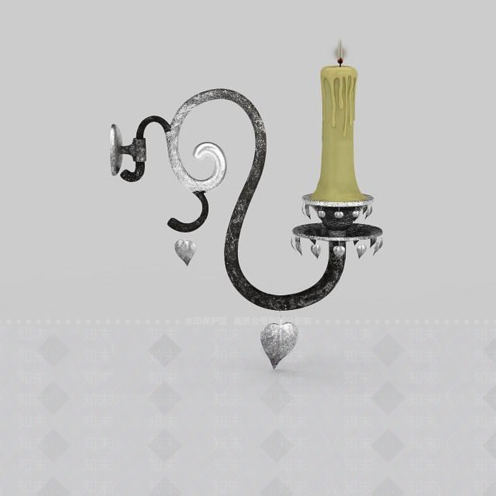 现代烛台3D模型下载【ID:1198694693】