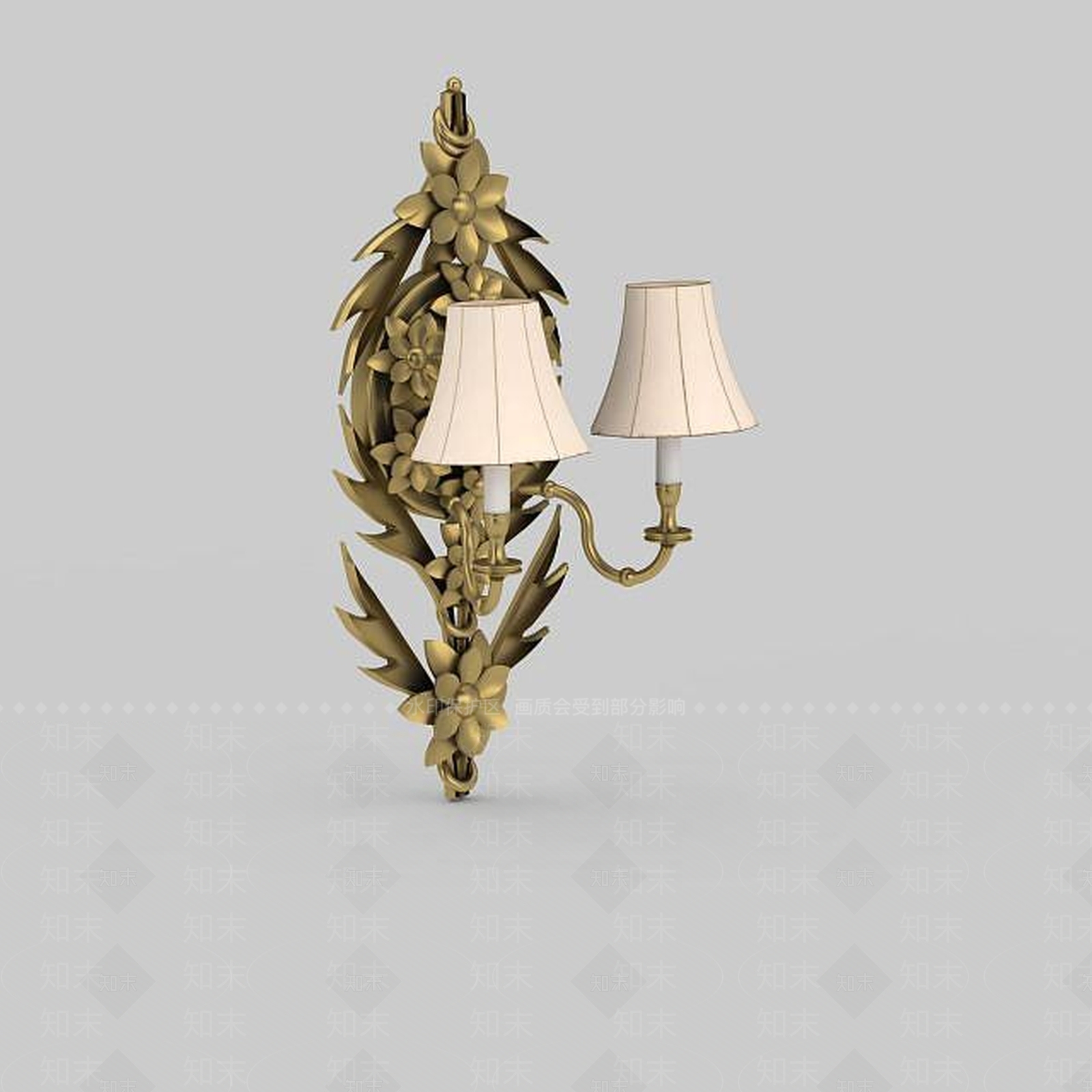 欧式古典欧式风格壁灯3D模型下载【ID:1198694848】