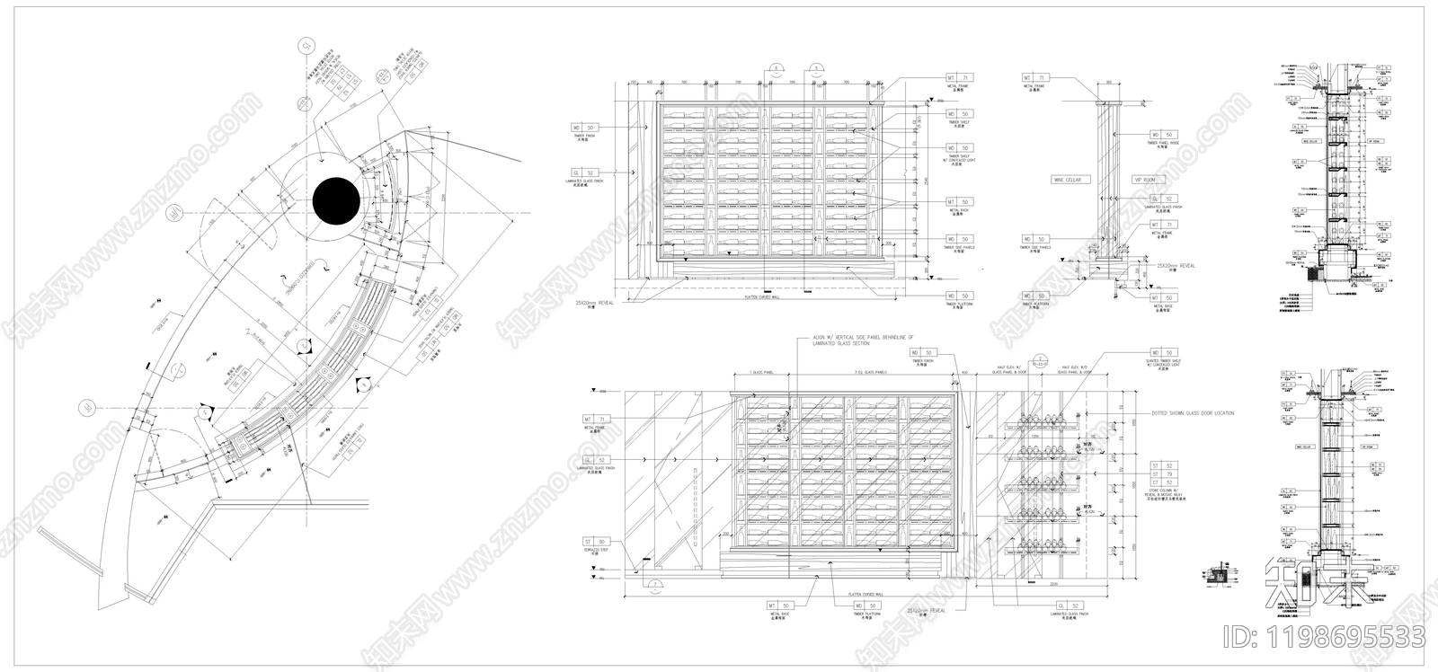 现代柜子施工图下载【ID:1198695533】