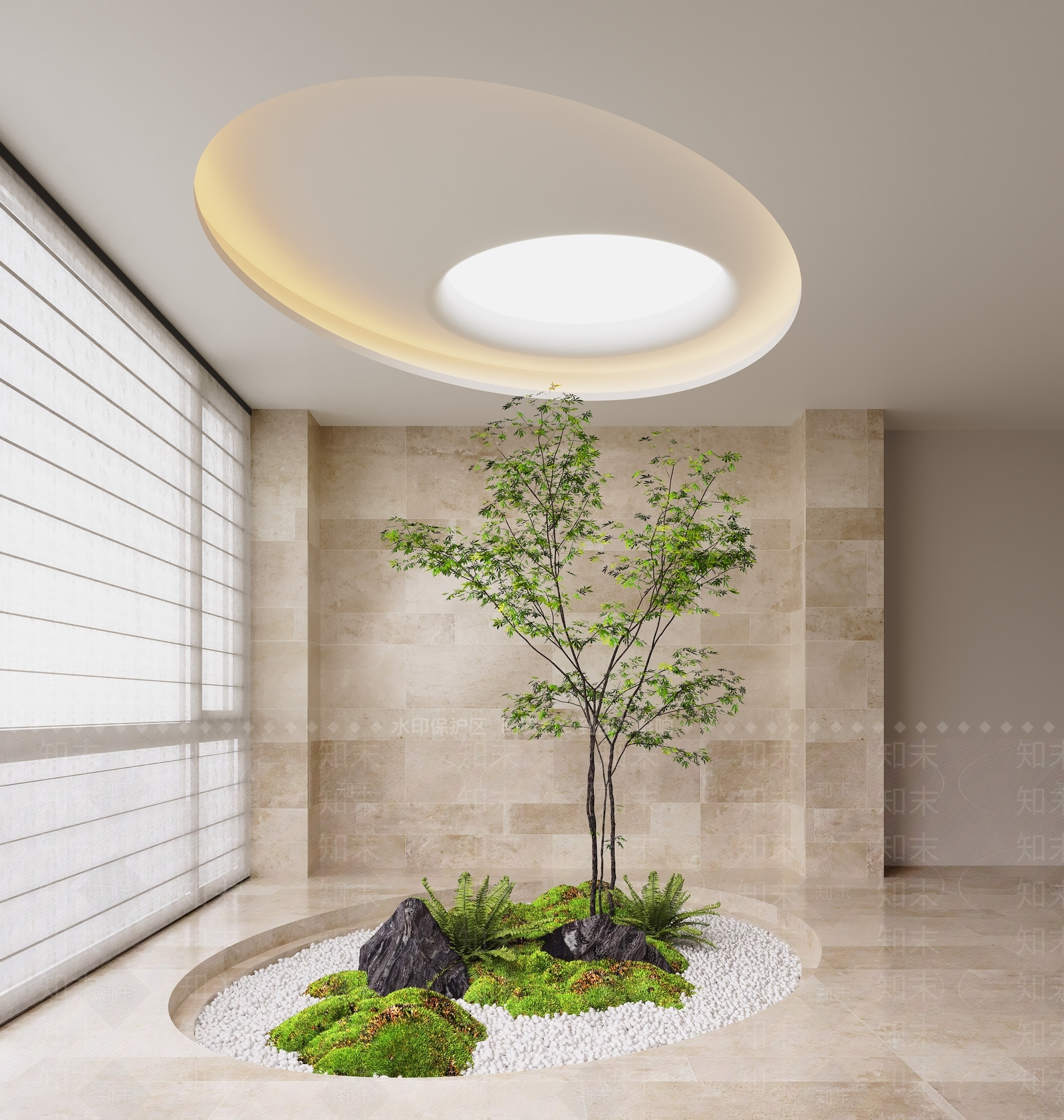 现代室内景观3D模型下载【ID:1198695970】