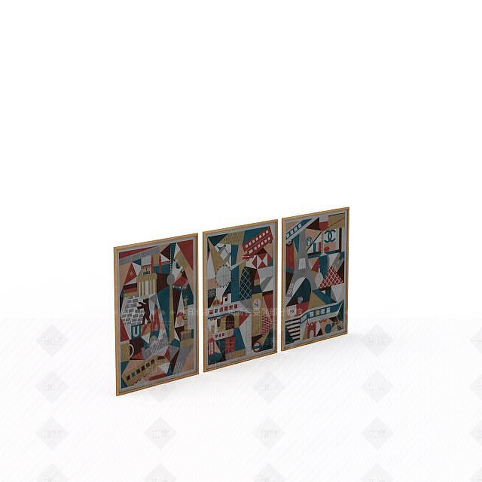 现代装饰品3D模型下载【ID:1198695819】
