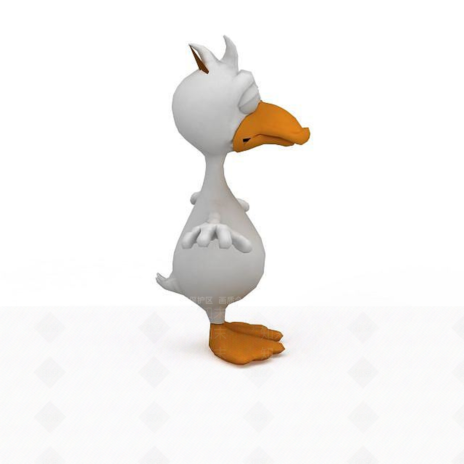 现代卡通鸭3D模型下载【ID:1198696779】