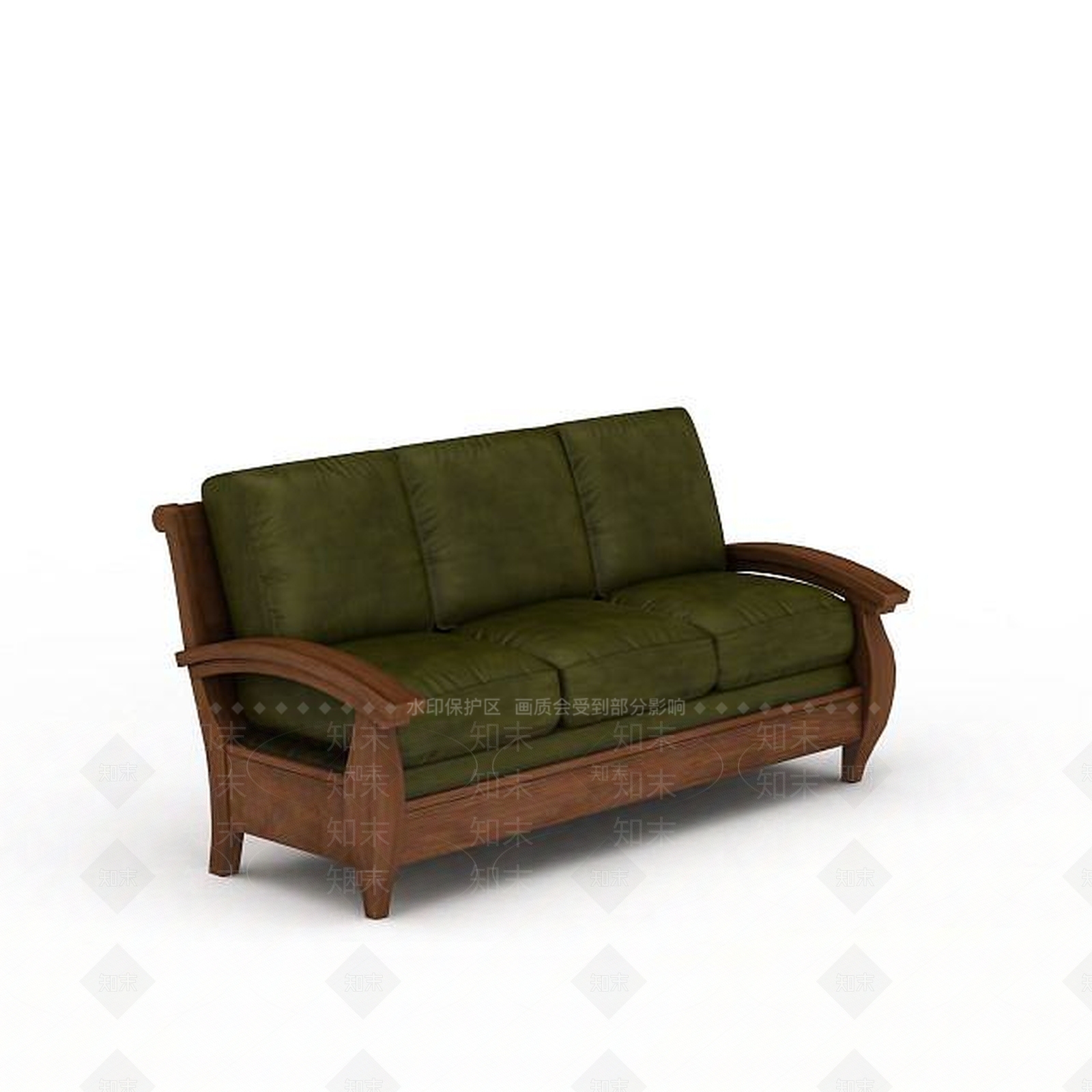 现代三人沙发3D模型下载【ID:1198697649】