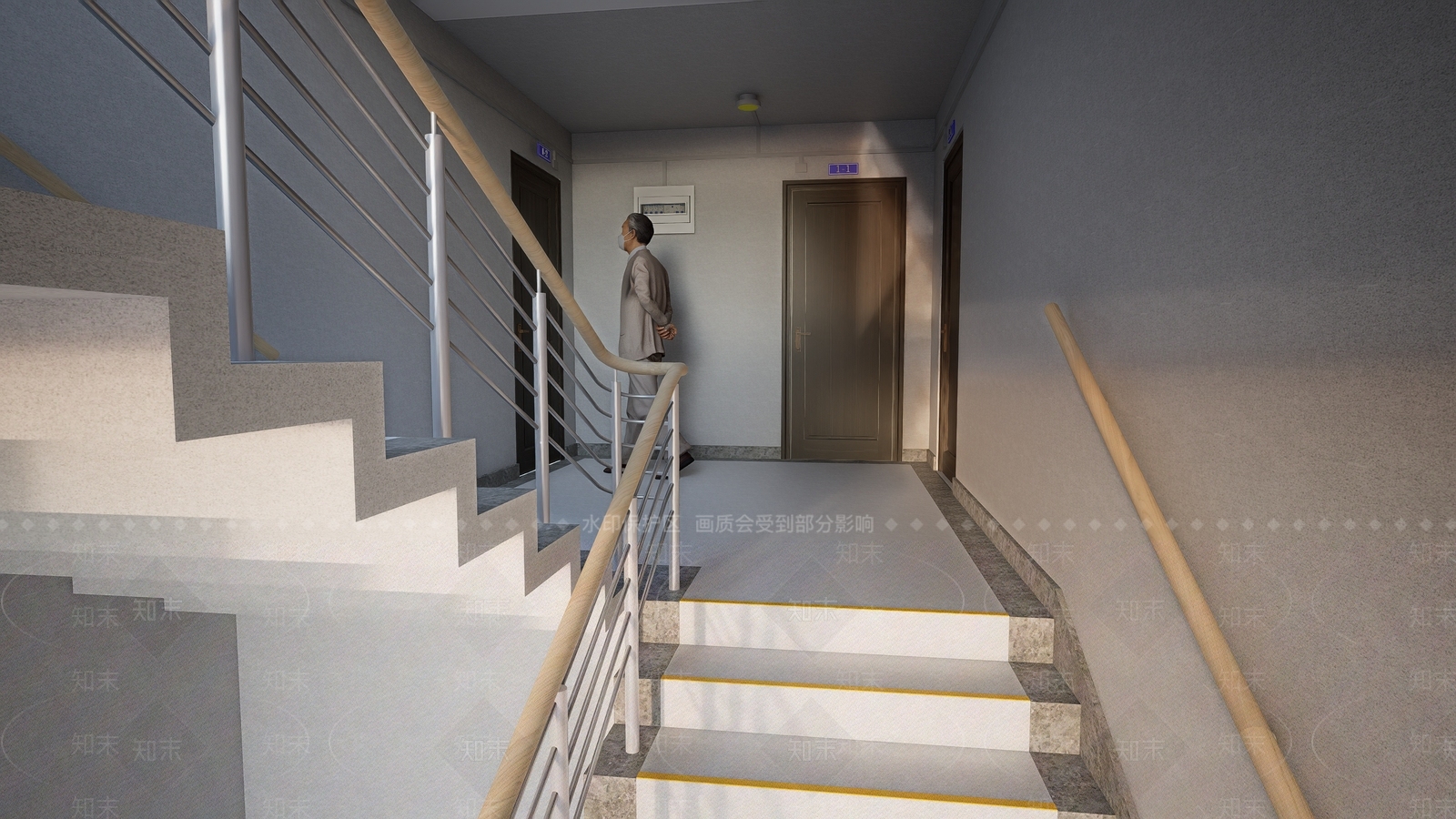 现代栏杆扶手SU模型下载【ID:1198698129】