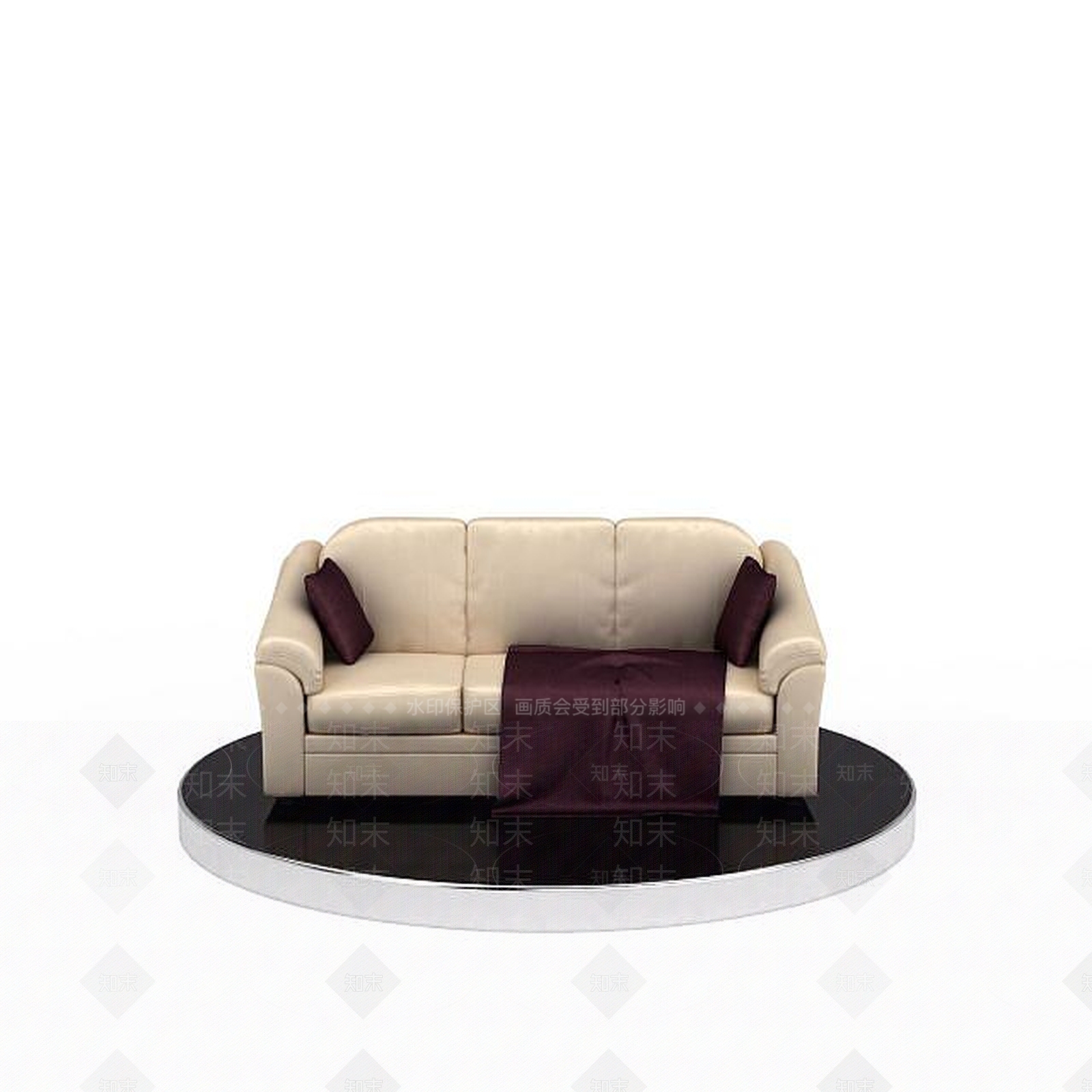 现代简约沙发3D模型下载【ID:1198698795】