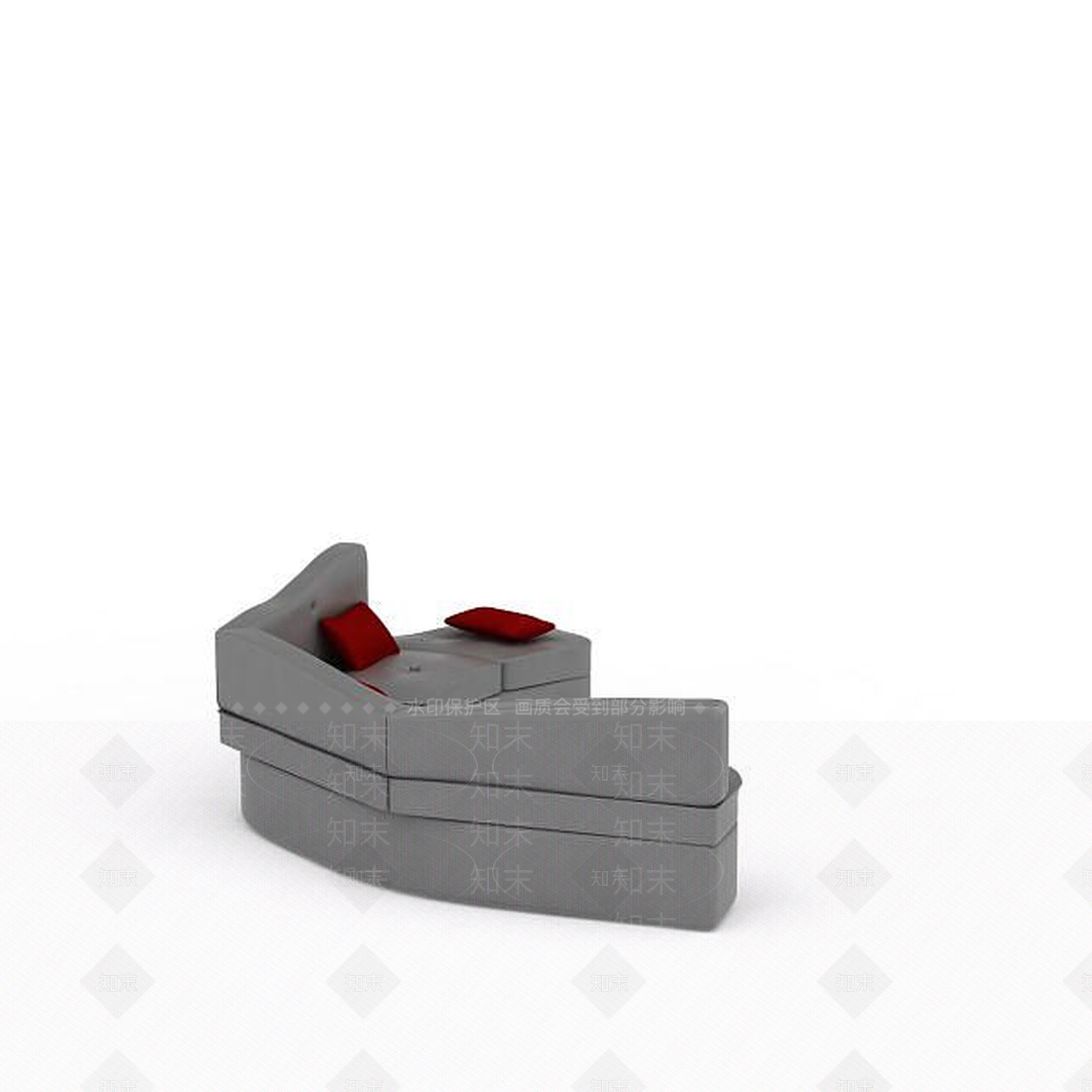 现代弧形沙发3D模型下载【ID:1198698821】