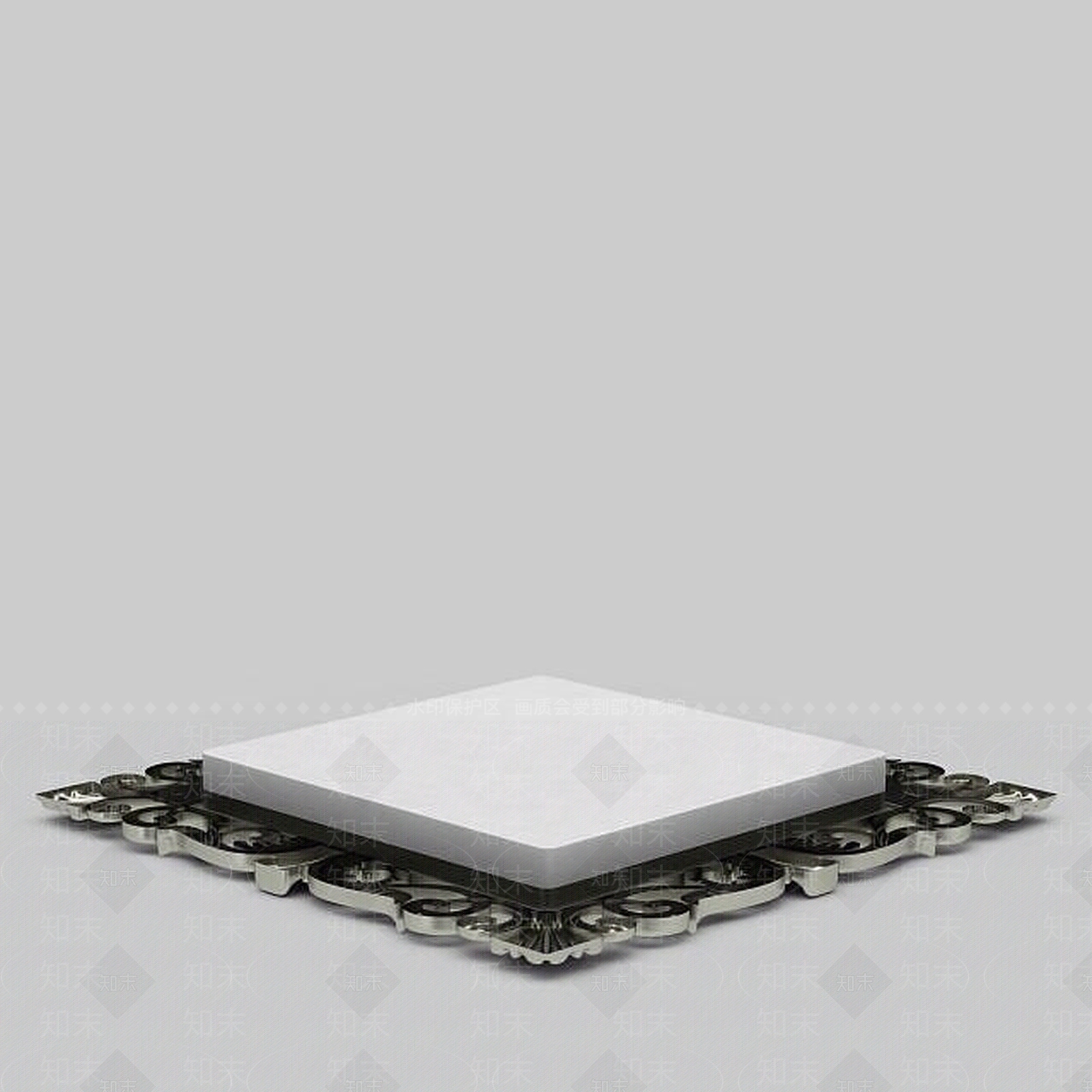 现代室内灯罩式吸顶灯3D模型下载【ID:1198700955】