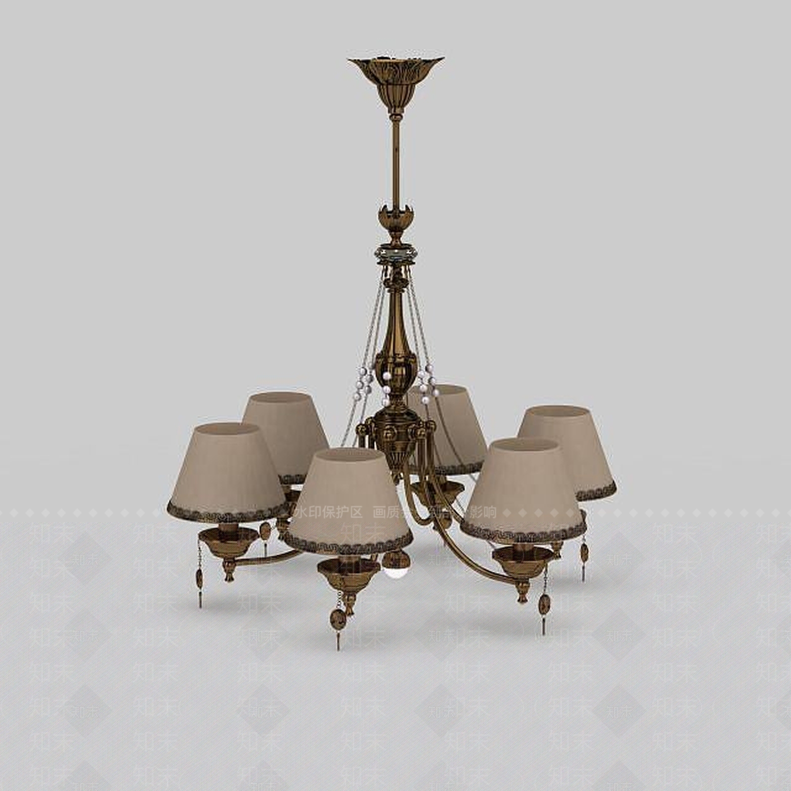 现代餐厅吊灯3D模型下载【ID:1198702405】
