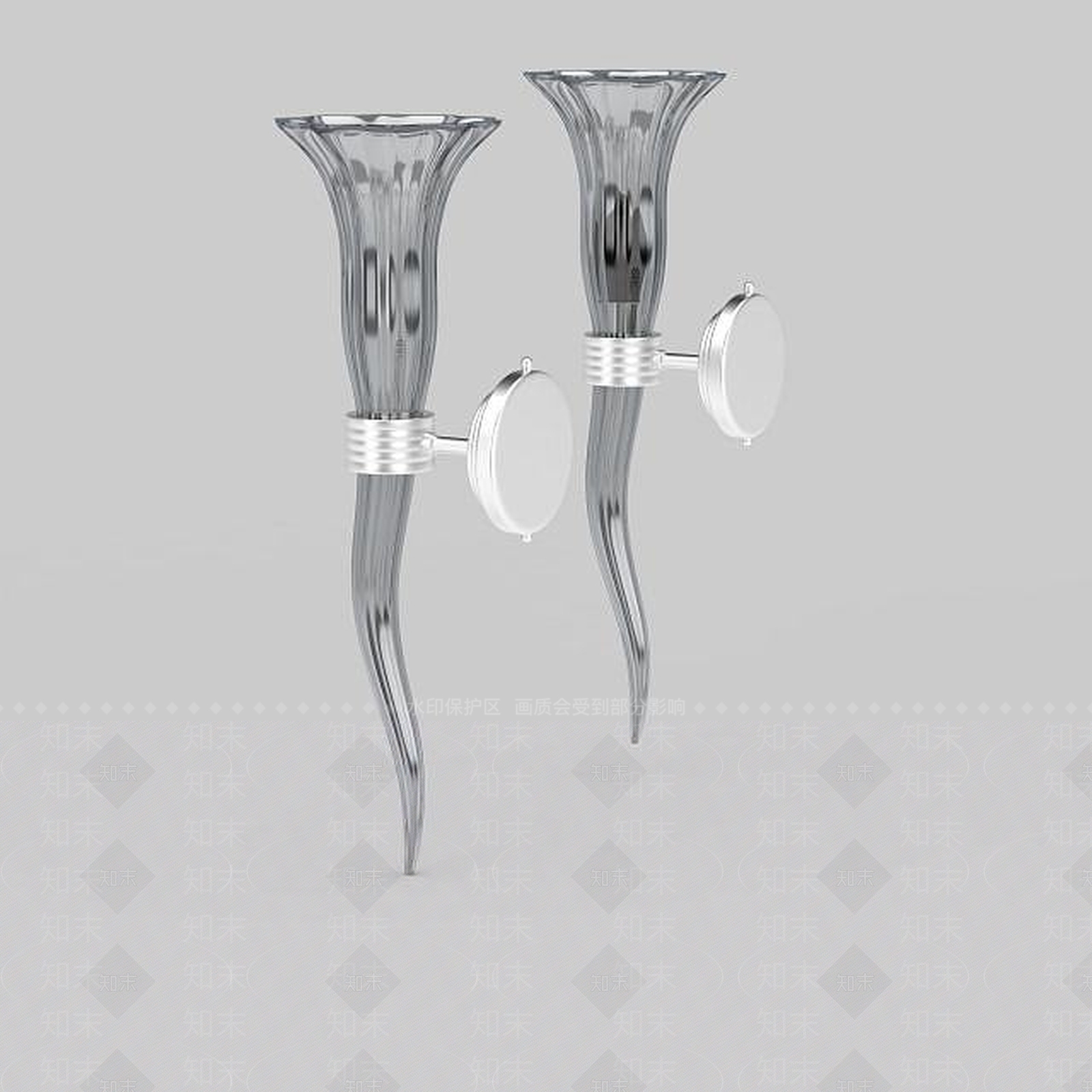 现代壁灯3D模型下载【ID:1198703237】