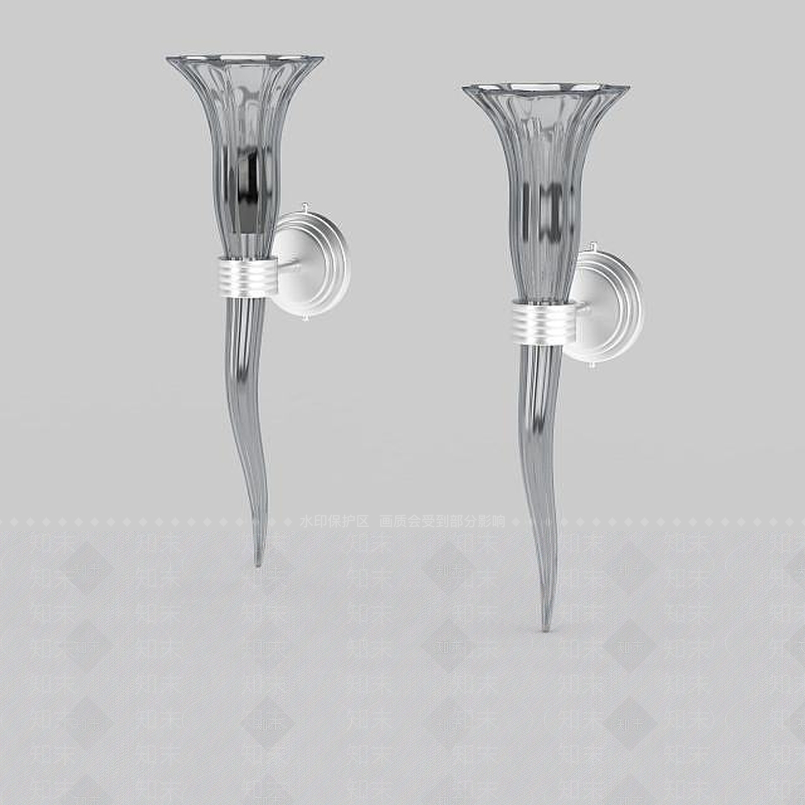 现代壁灯3D模型下载【ID:1198703237】