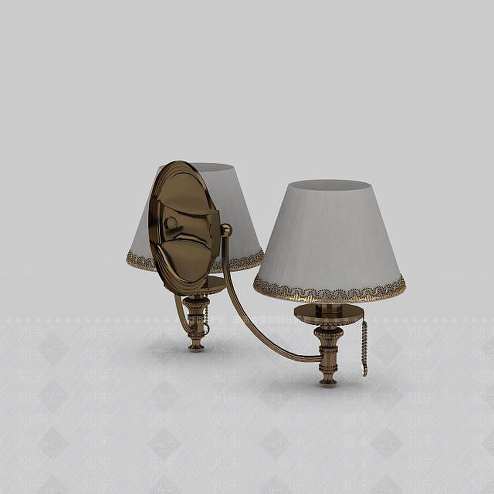 现代壁灯3D模型下载【ID:1198704373】