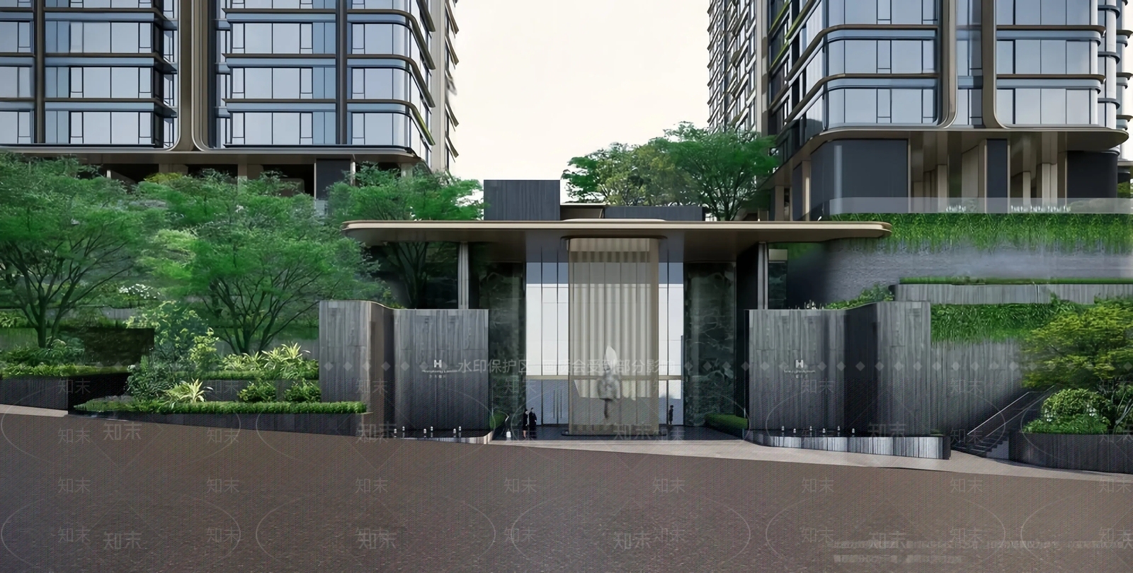 现代小区建筑SU模型下载【ID:1198705034】