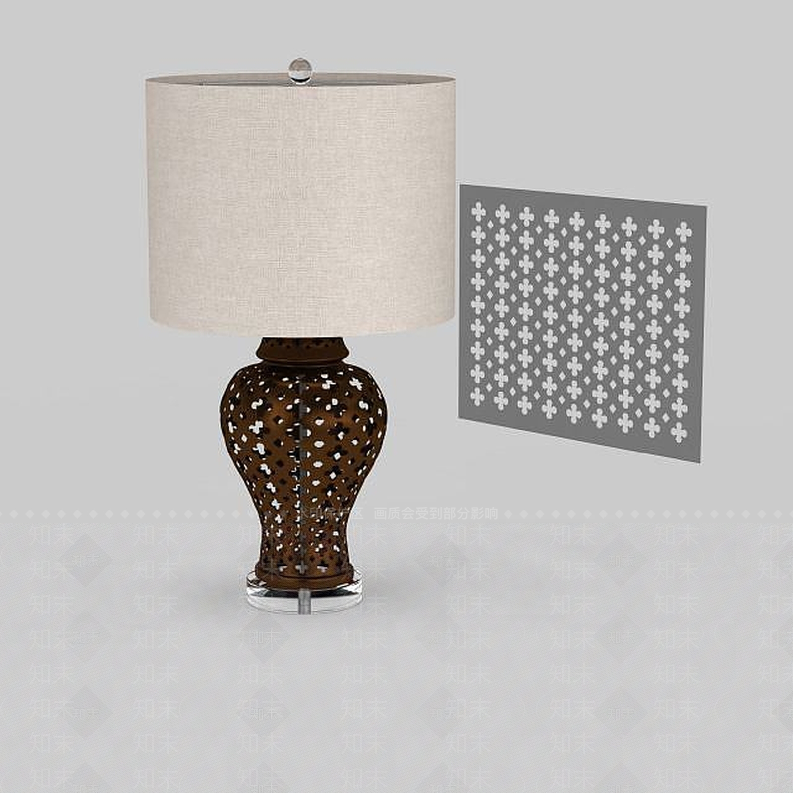 现代卧室床头台灯3D模型下载【ID:1198705620】