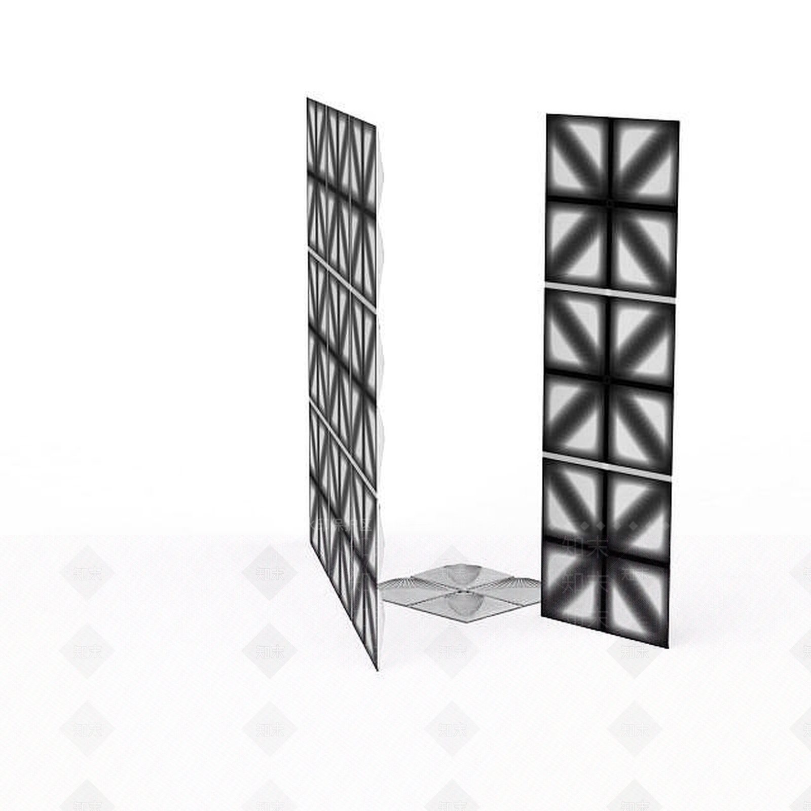 现代背景砖3D模型下载【ID:1198706505】