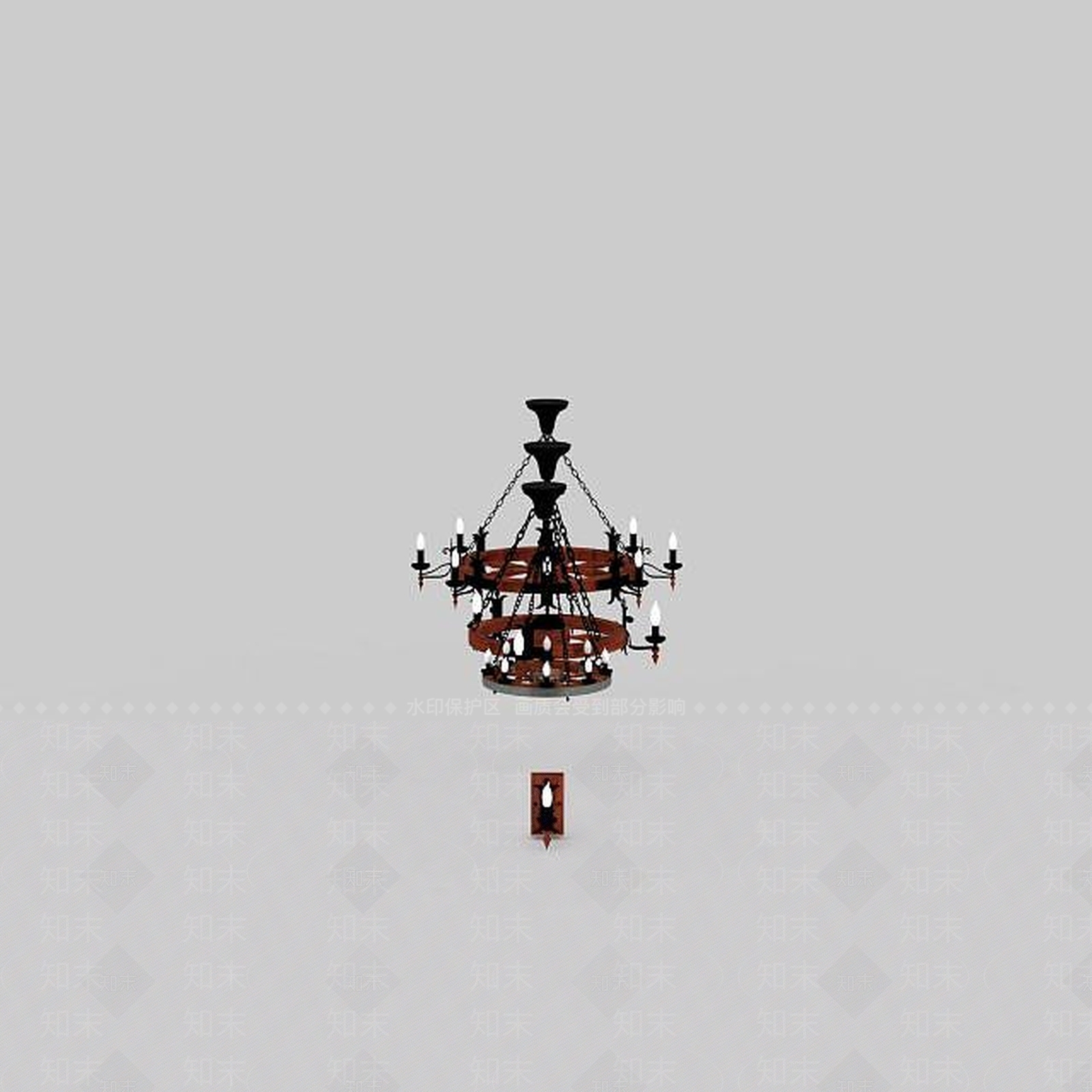 现代灯具组合3D模型下载【ID:1199083795】