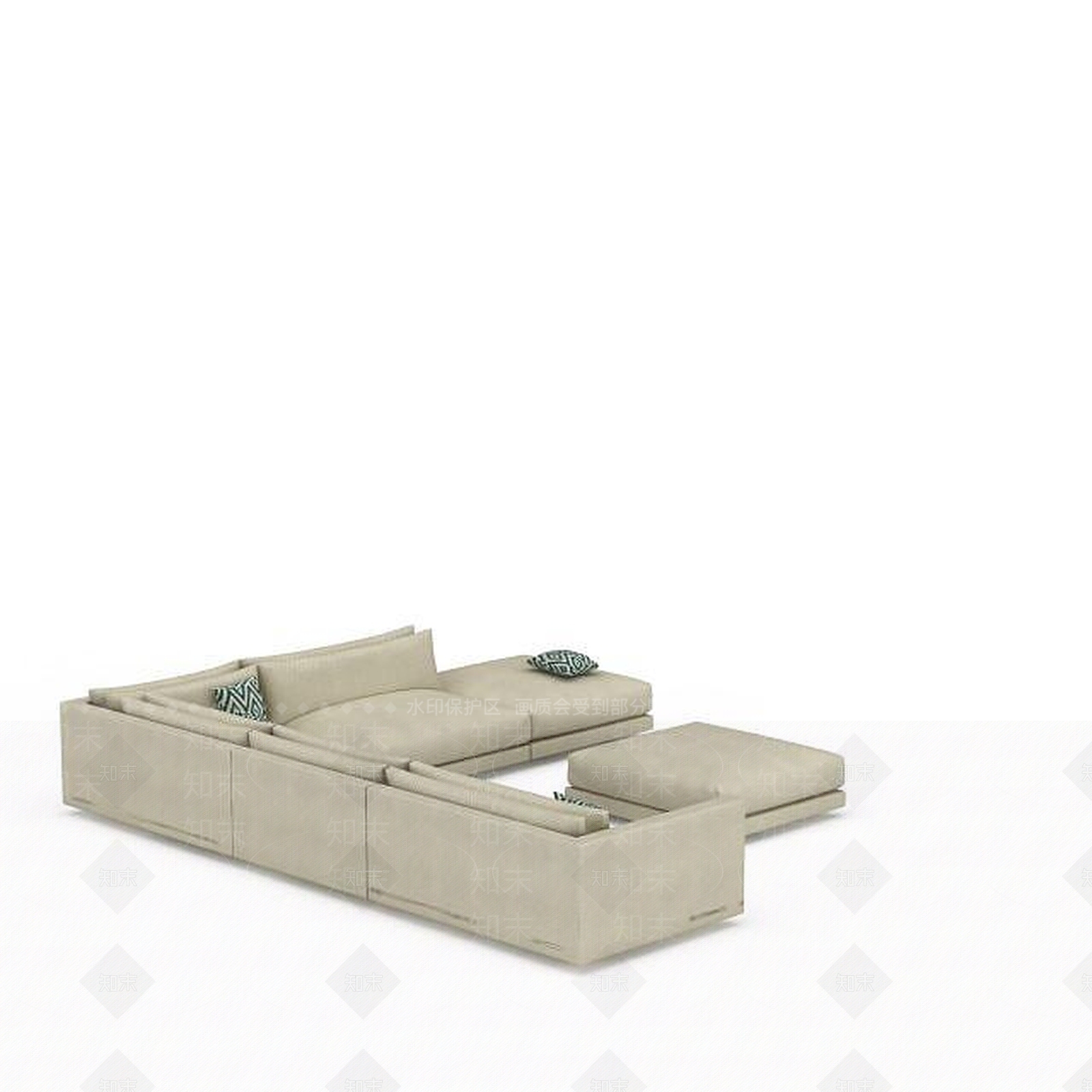 现代沙发3D模型下载【ID:1198707418】