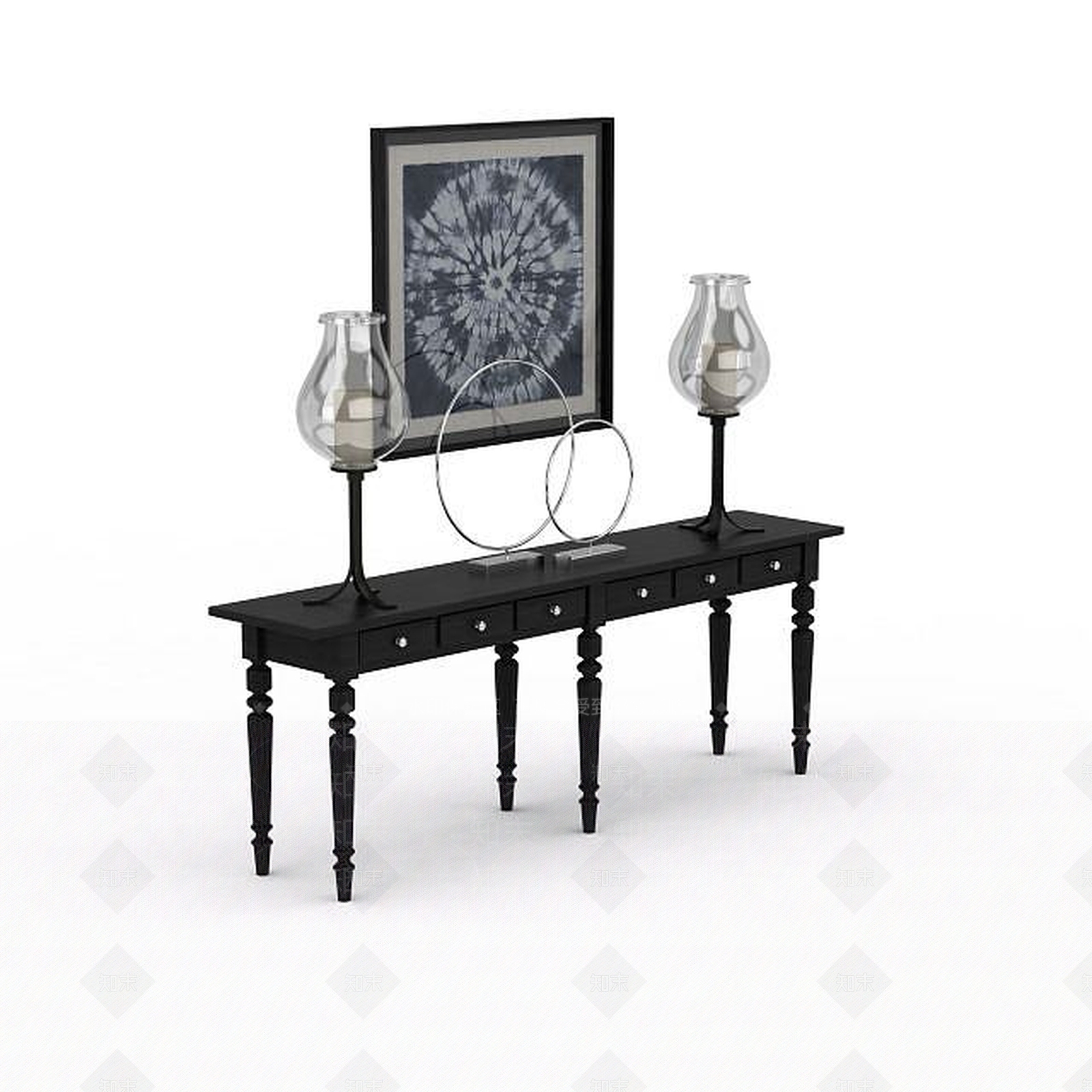 现代装饰品3D模型下载【ID:1198707620】