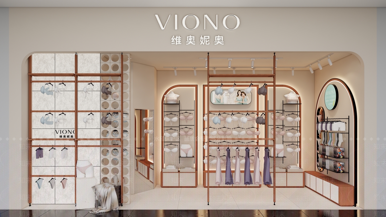 现代轻奢服装店SU模型下载【ID:1198708197】