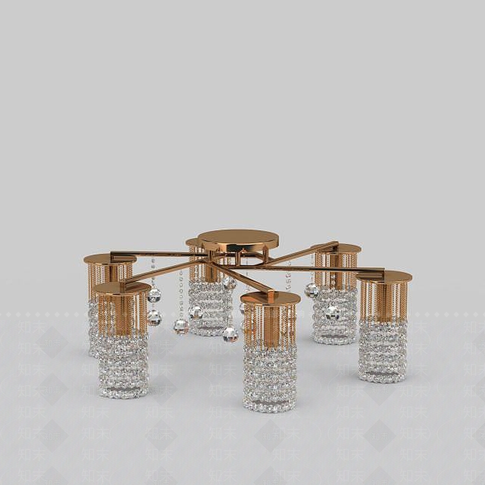 现代吊灯3D模型下载【ID:1198707994】