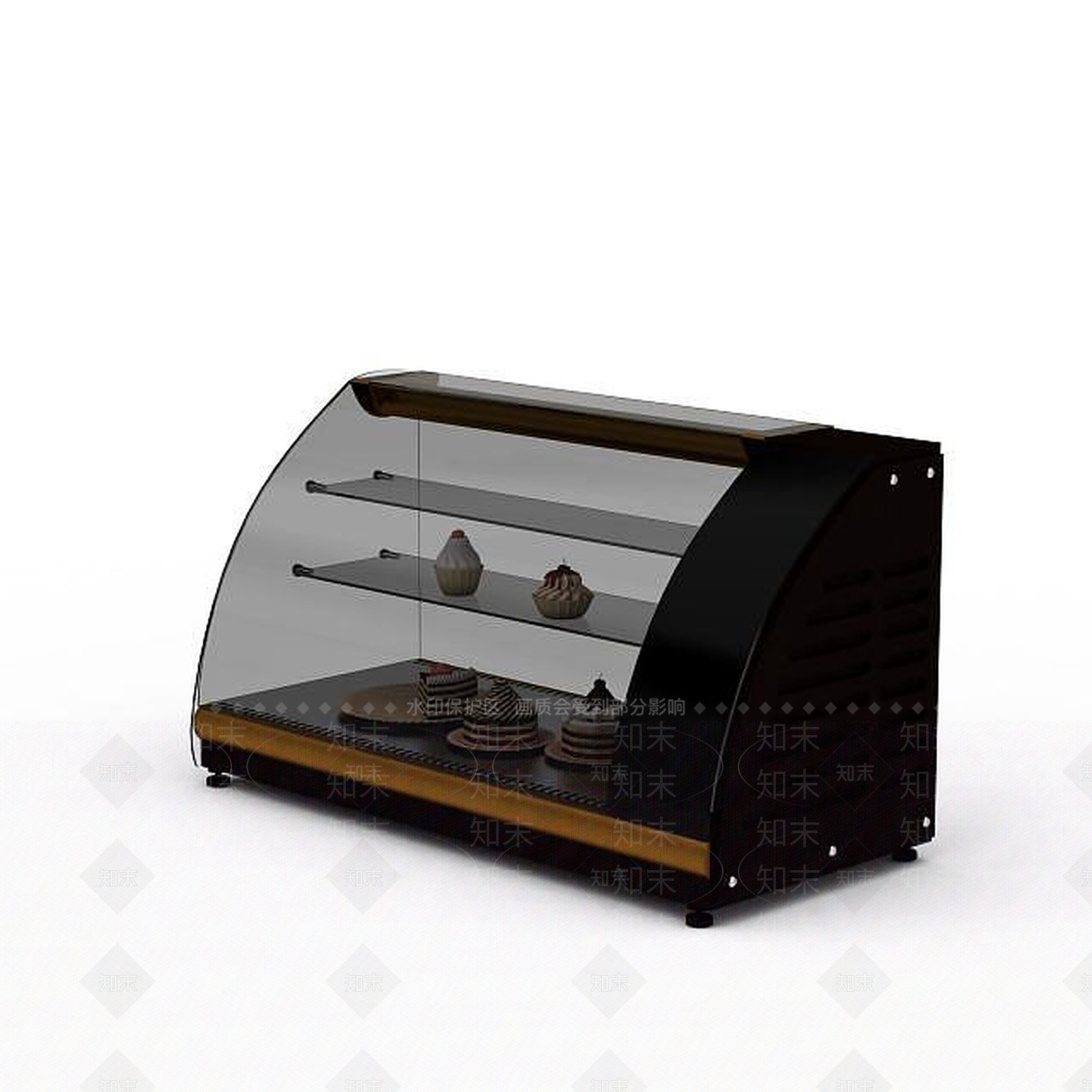 现代商店糕点展示柜3D模型下载【ID:1198708141】