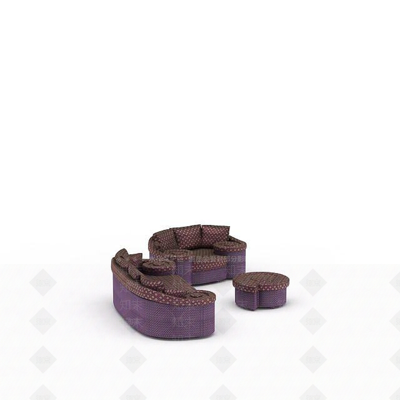 现代客厅休闲沙发3D模型下载【ID:1198708355】