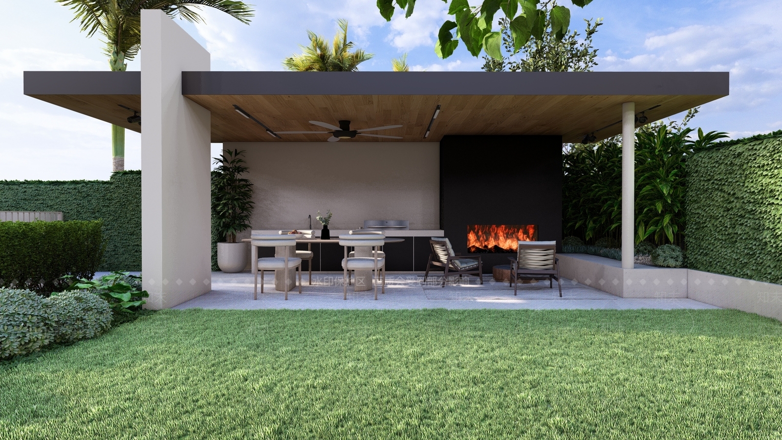 现代亭子SU模型下载【ID:1198708775】