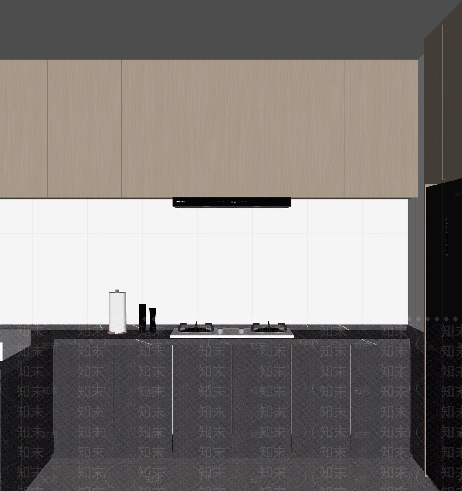 现代开放式厨房SU模型下载【ID:1198708897】
