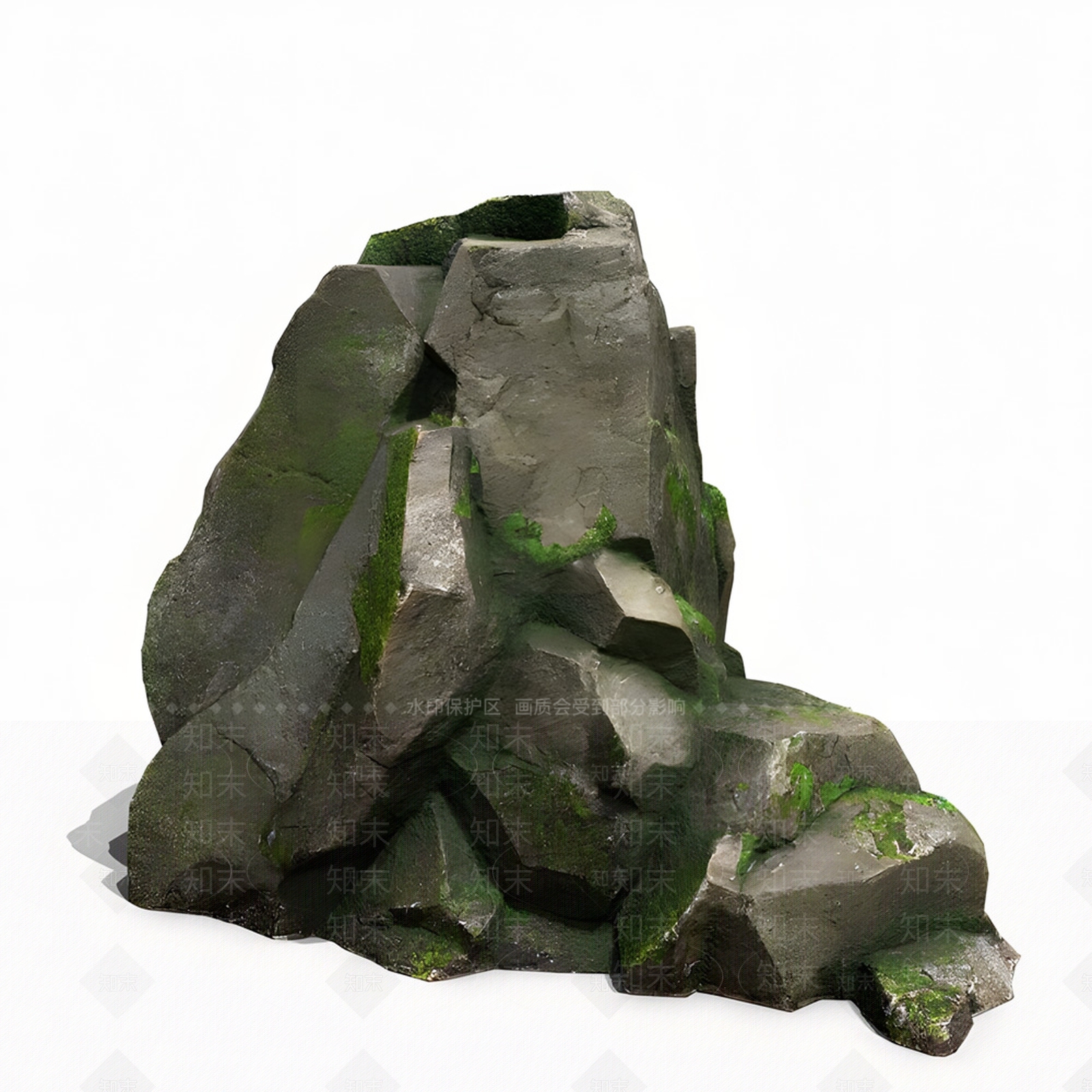 现代假山SU模型下载【ID:1198710774】