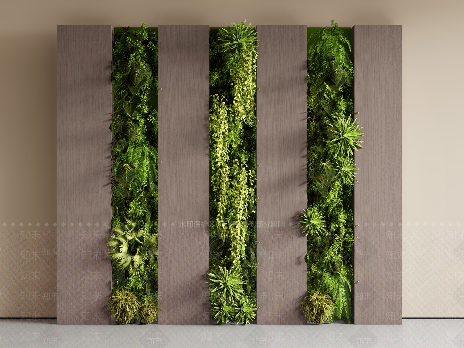 绿植墙SU模型下载【ID:1198711961】