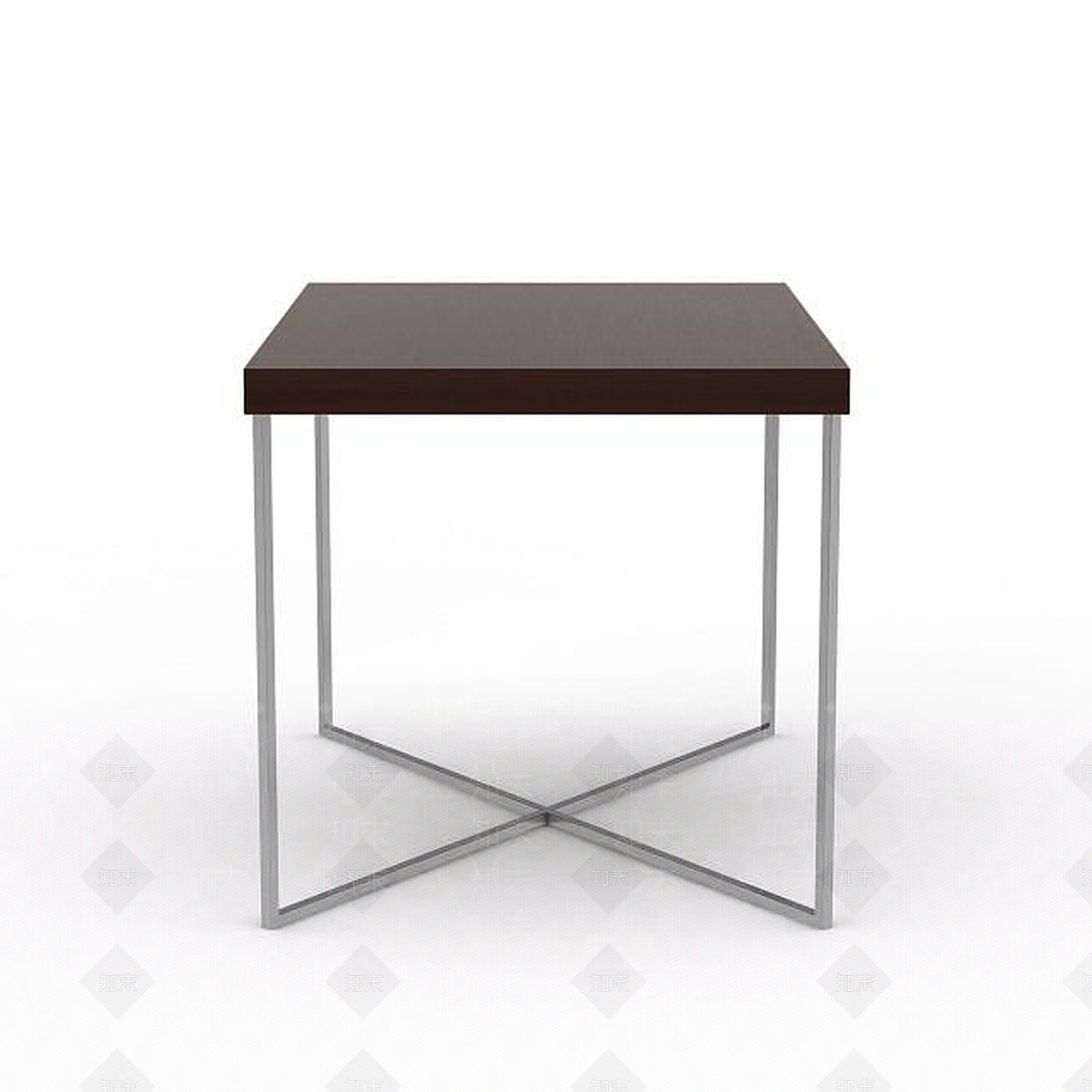 现代交叉铁脚桌子3D模型下载【ID:1198711912】