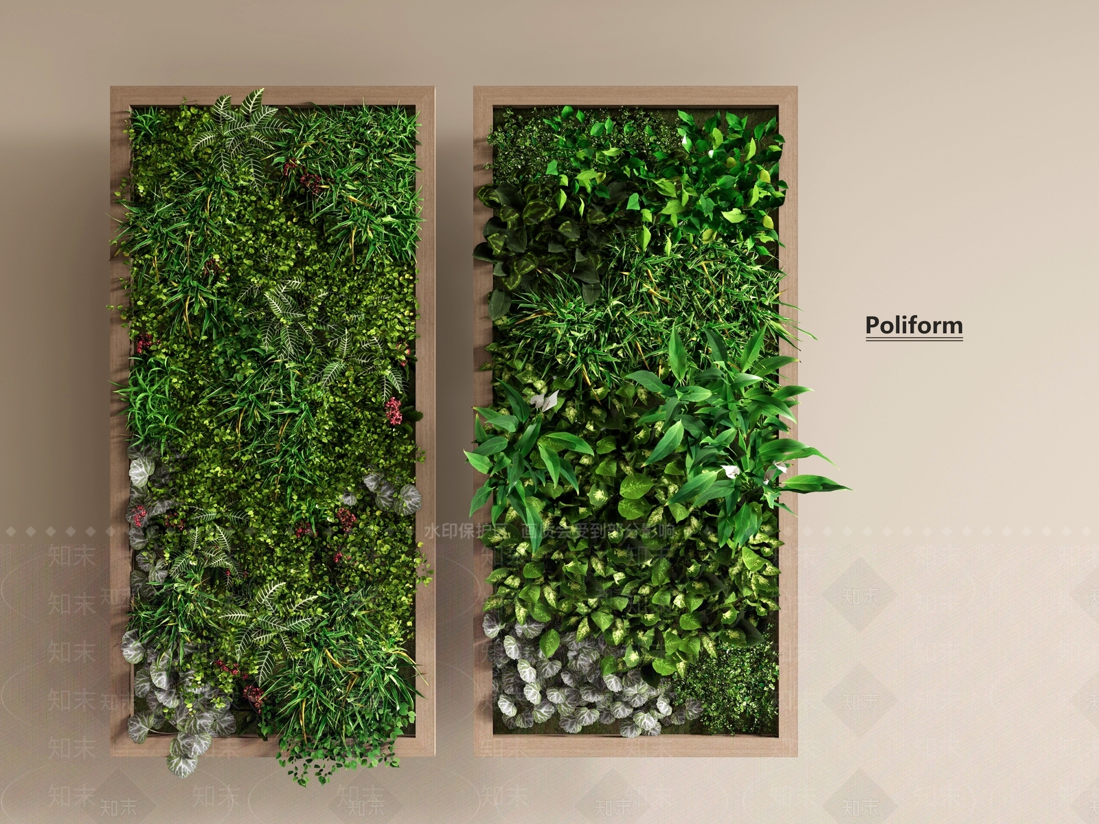 绿植墙SU模型下载【ID:1198712262】