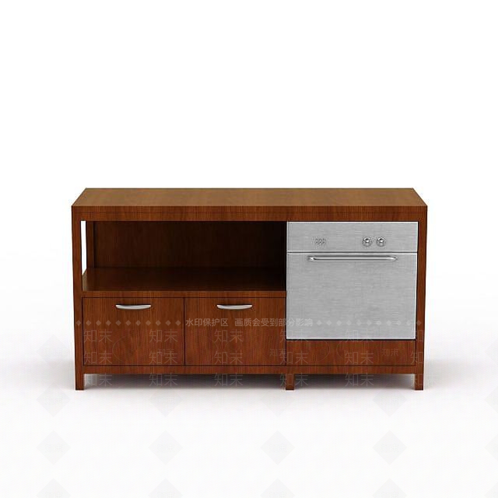 现代实木厨房器具3D模型下载【ID:1198712491】