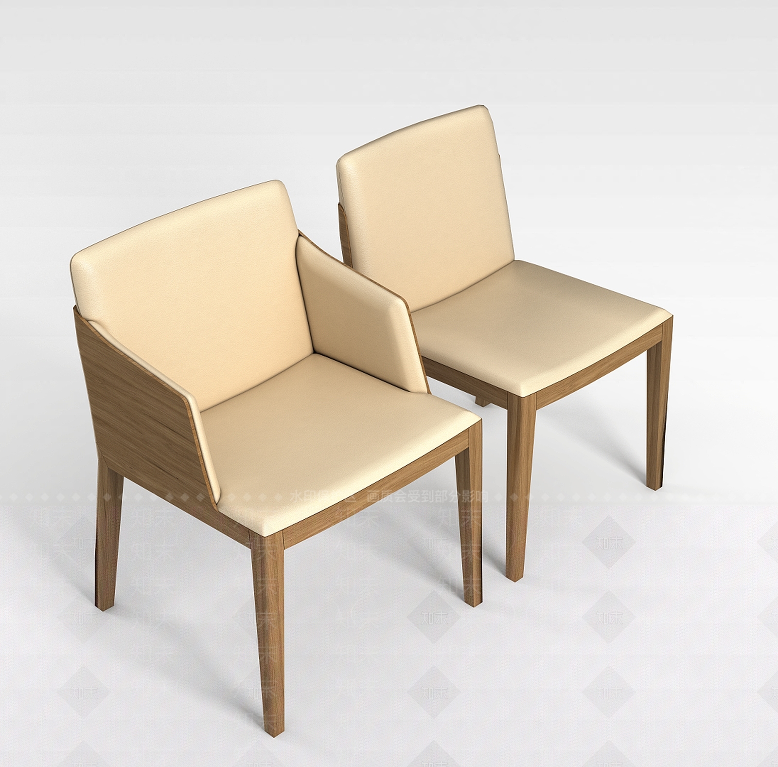 现代简约椅子组合3D模型下载【ID:1198713447】